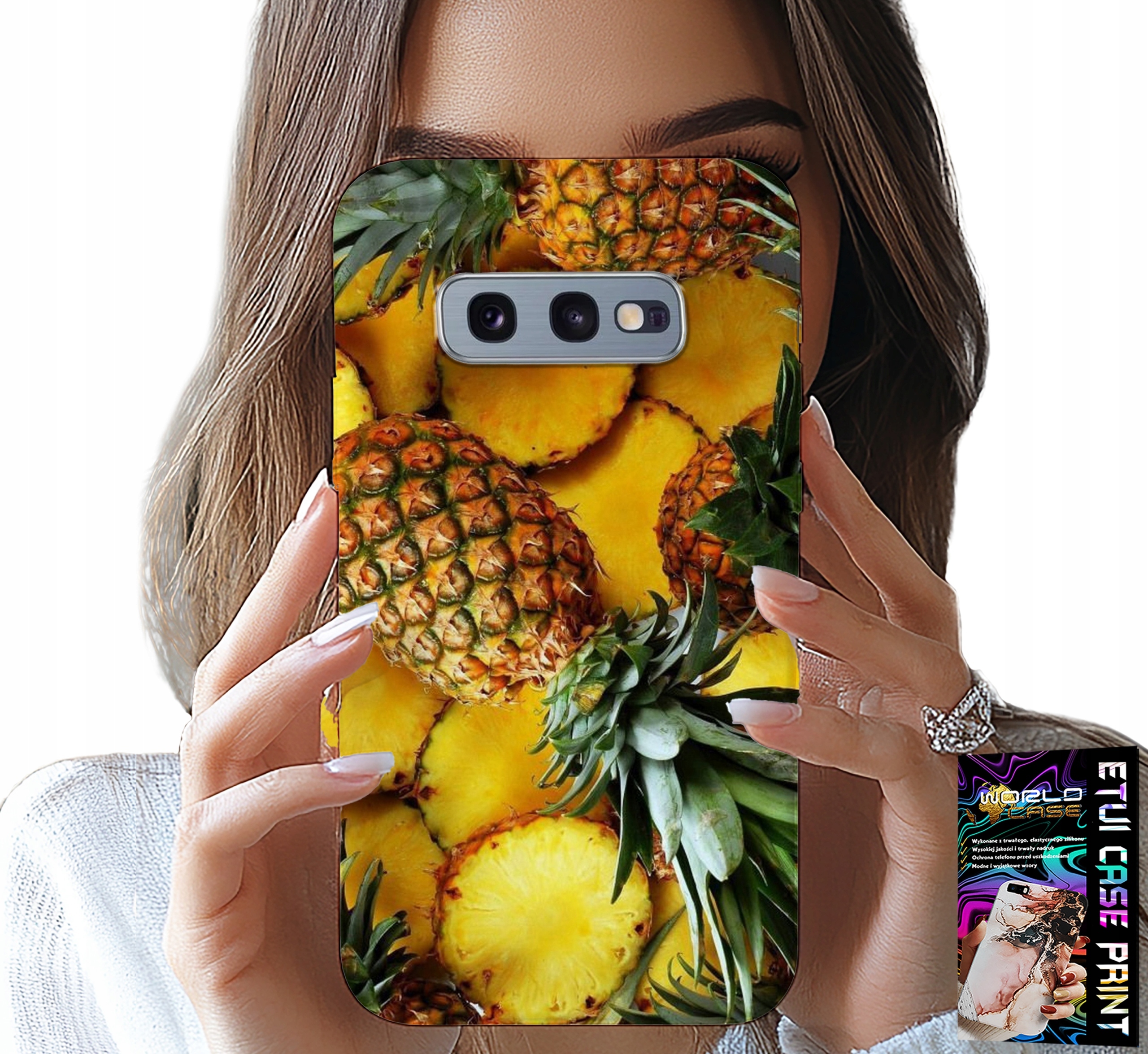 ETUI DO SAMSUNG GALAXY S10E - ANANAS OWOCOWY CASE OBUDOWA + FOLIA