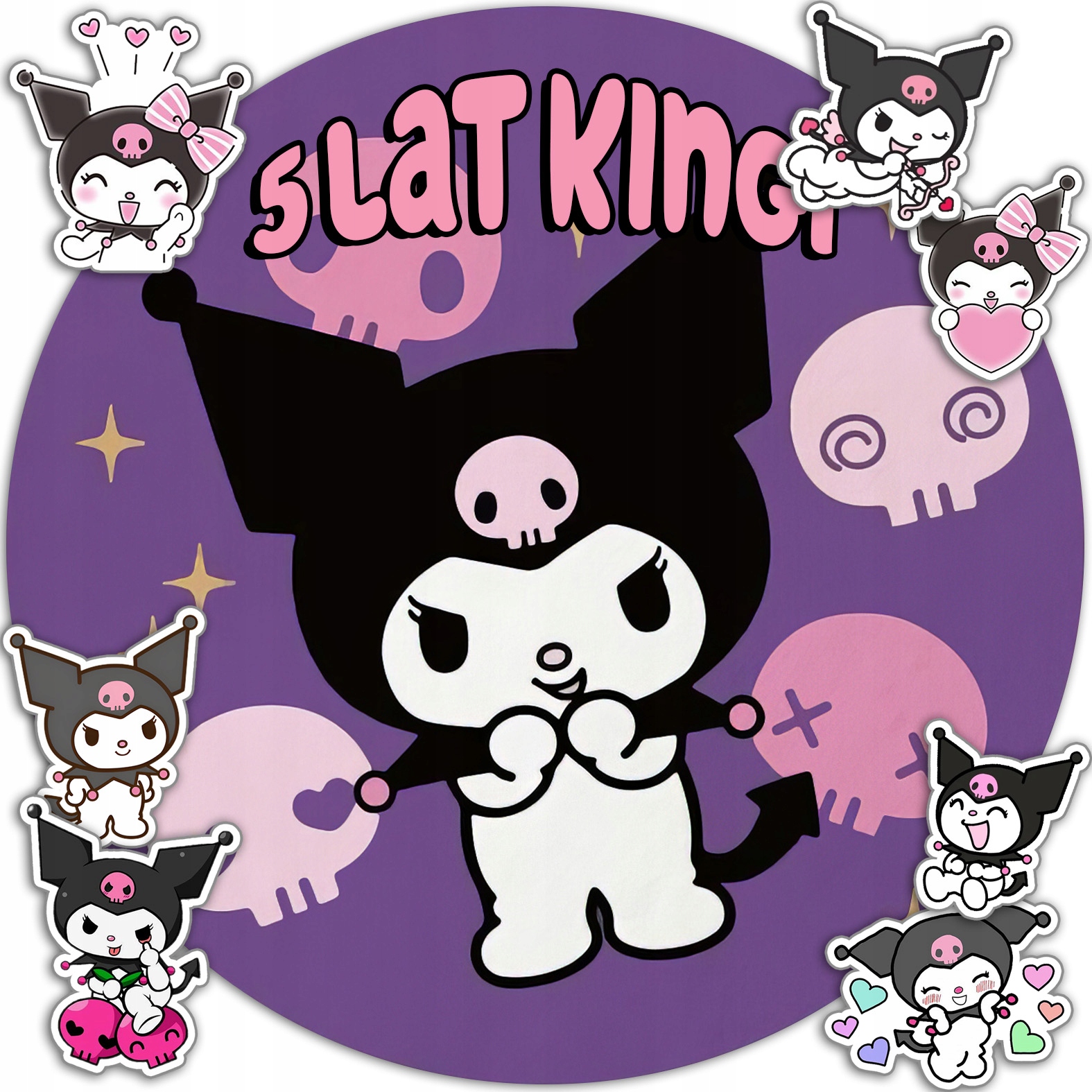 OPŁATEK NA TORT 30CM - KURO.MI MELODY HEL.LO + IMIĘ + GRATIS! 24CM 26CM