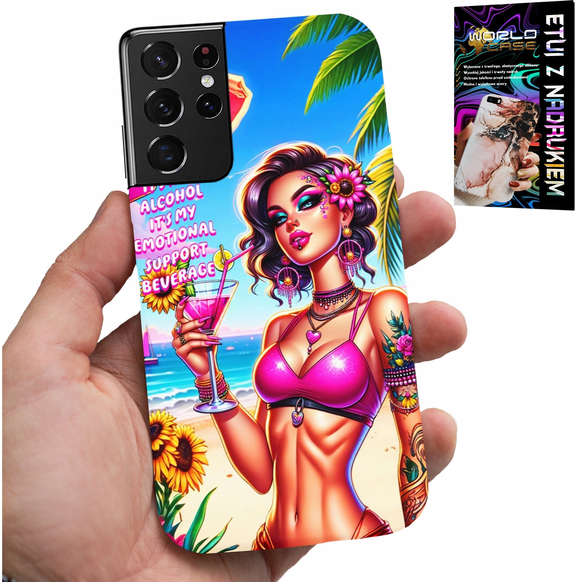 ETUI DO SAMSUNG GALAXY S21 Ultra - IT'S NOT ALCOHOL IT'S MY EMOTIONAL CASE