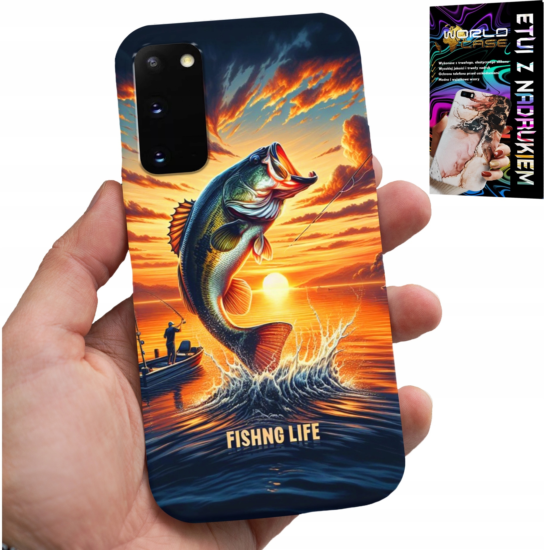 ETUI DO SAMSUNG GALAXY S20 - WĘDKARSTWO RYBOŁÓWSTWO WĘDKA CASE +FOLIA