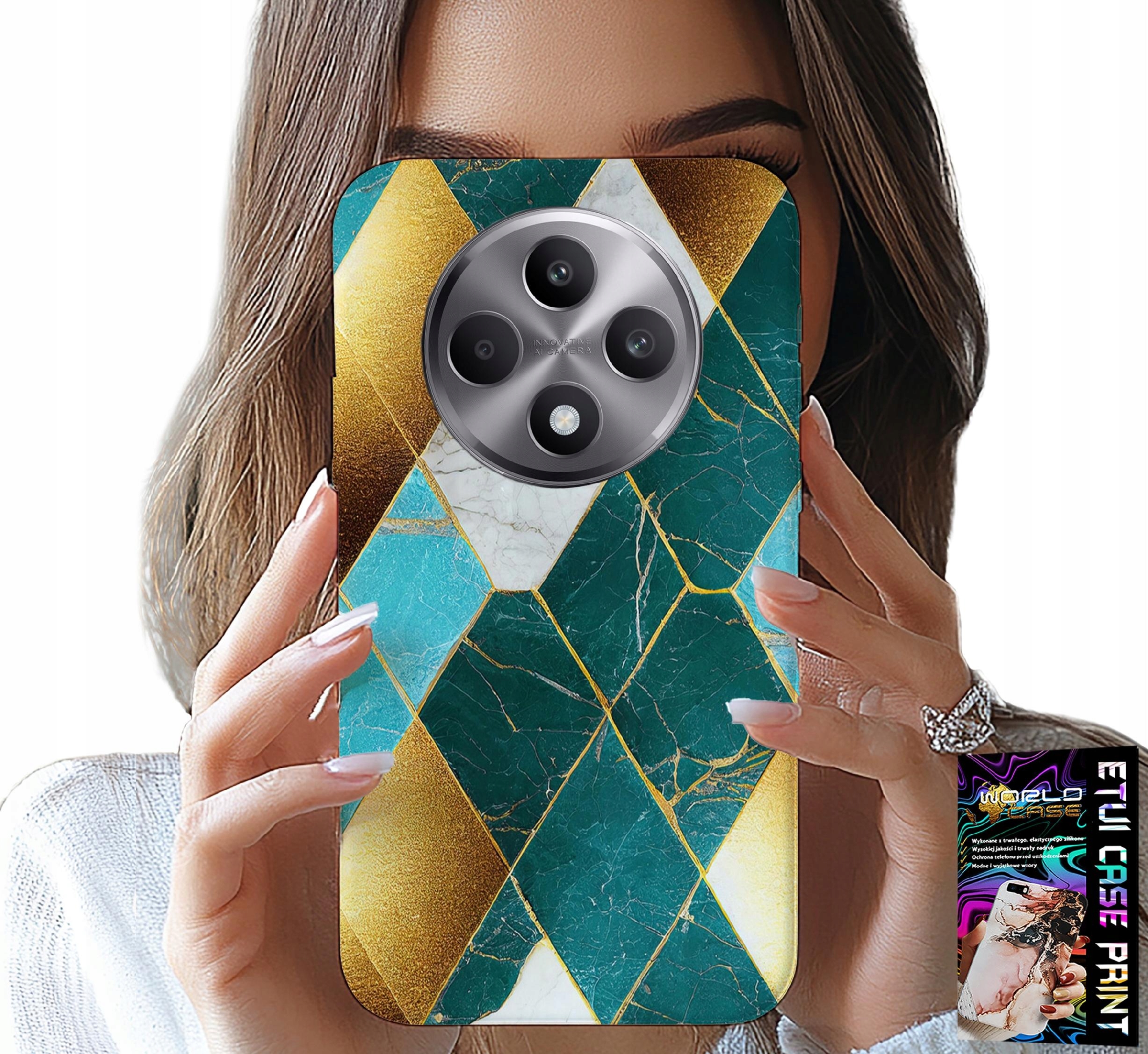 ETUI DO OPPO RENO12 F / 12FS 5G - ELEGANCKIE MODNE WZORY CASE + FOLIA