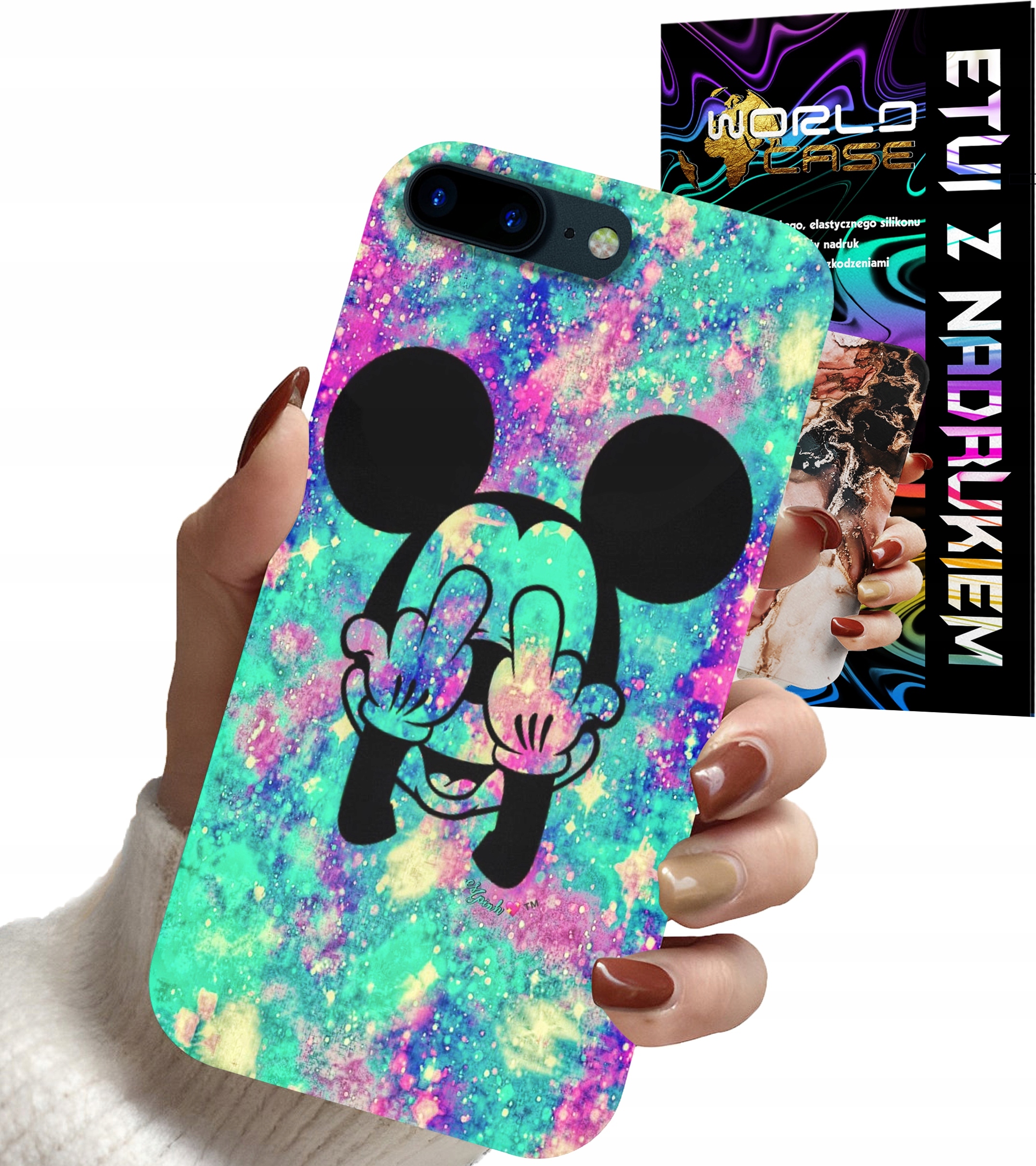 ETUI CASE DO IPHONE 7+ 8+ PLUS - MYSZKA MINNIE DAMSKIE WZORY PLECKI