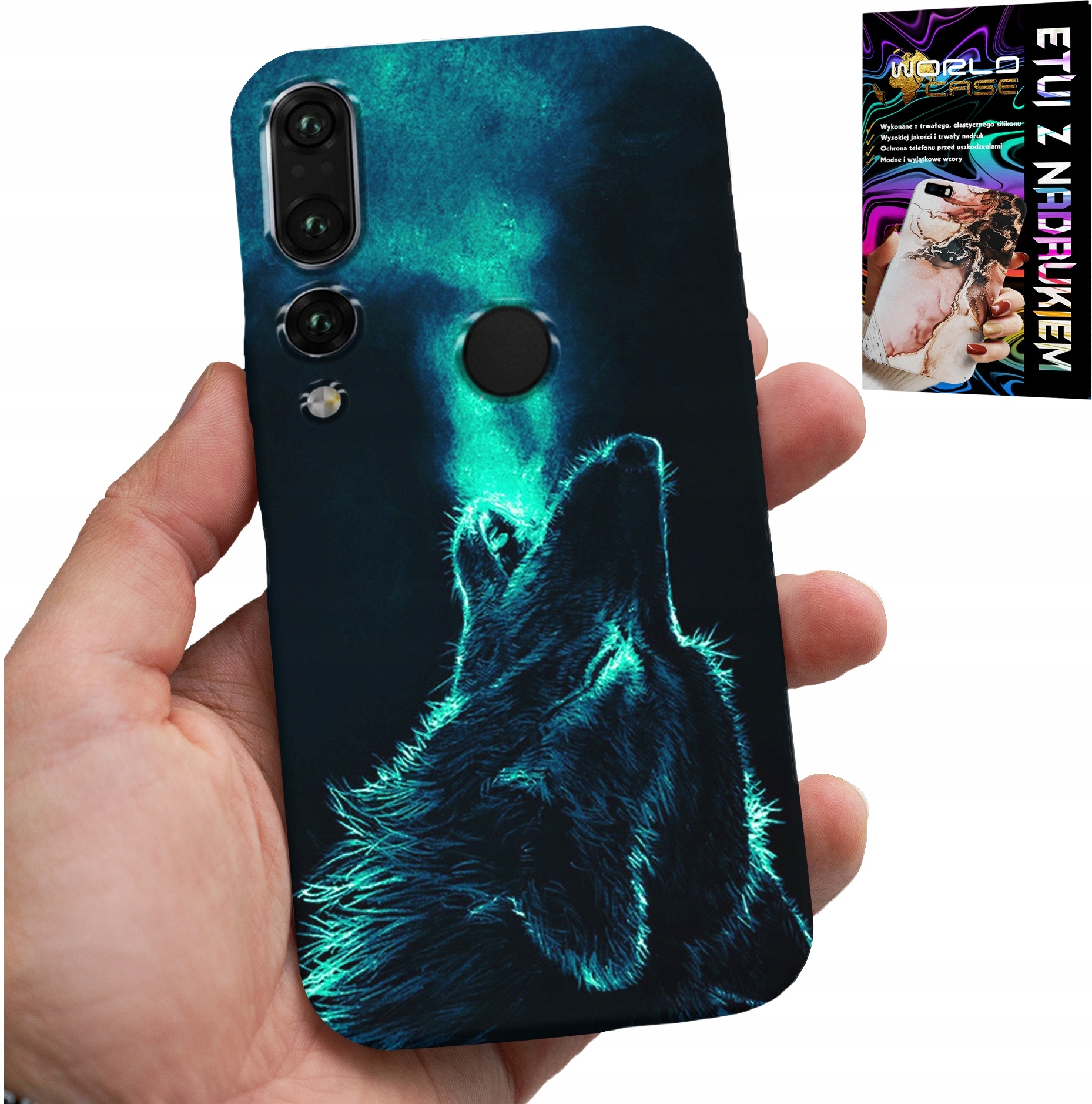 ETUI DO HUAWEI P20 PRO - WILK WILKI WATAHA SUPER WZORY OBUDOWA