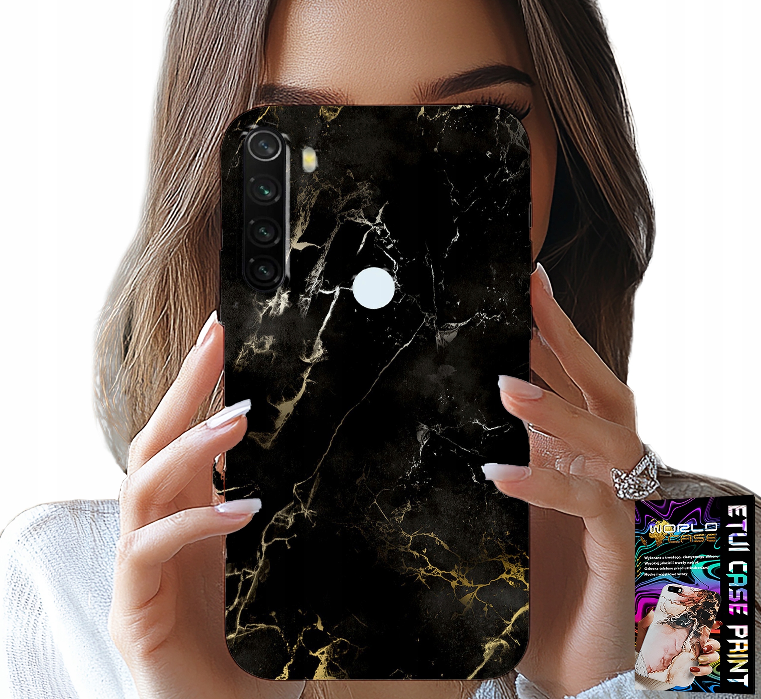 ETUI DO XIAOMI NOTE 8T - KAMIENNE ELEGANCKIE WZORY FUTERAŁ CASE