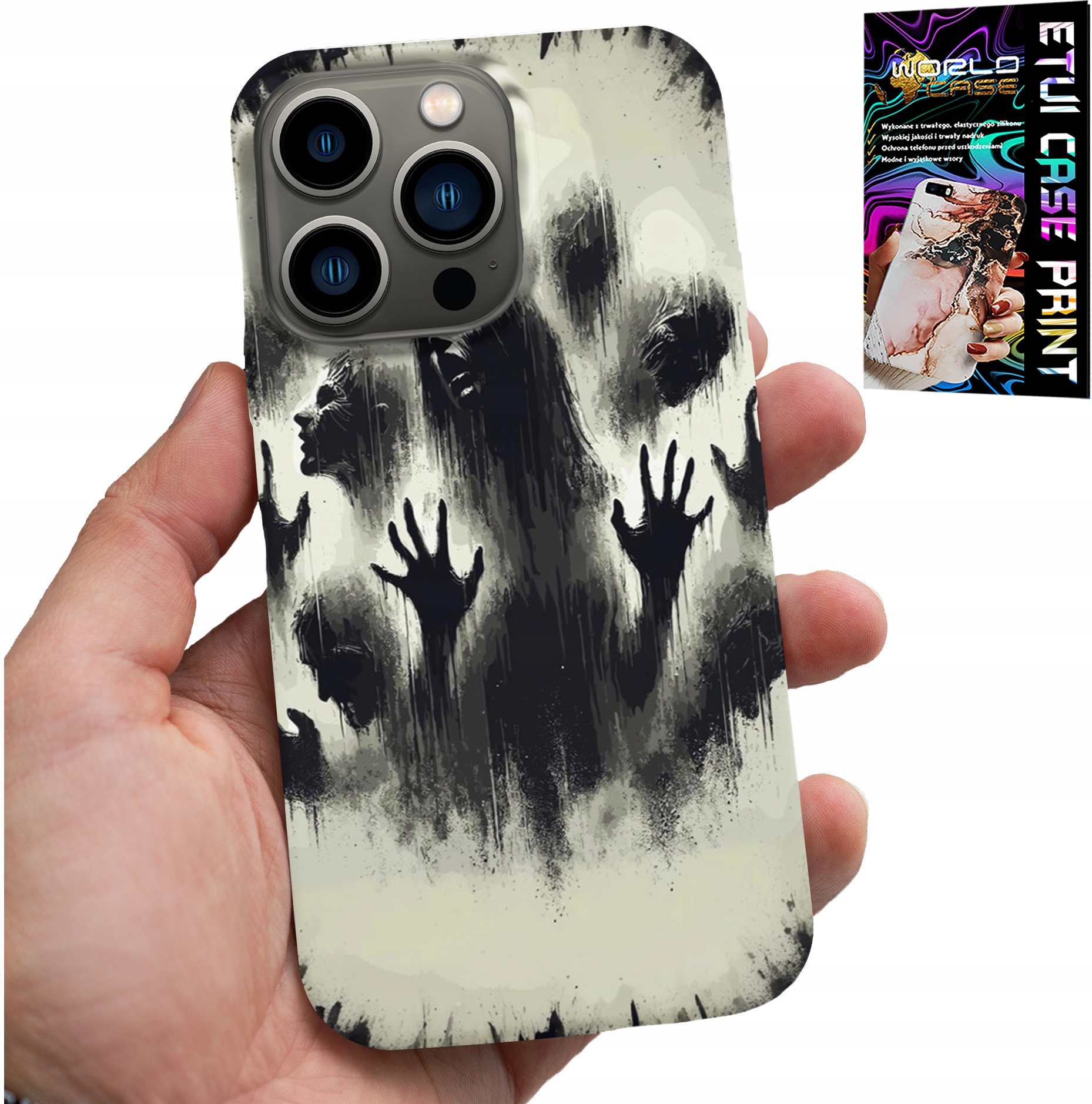 ETUI DO IPHONE 14 PRO MAX - ŻYWE TRUPY THE WALKING DEAD ZOMBI +SZKŁO