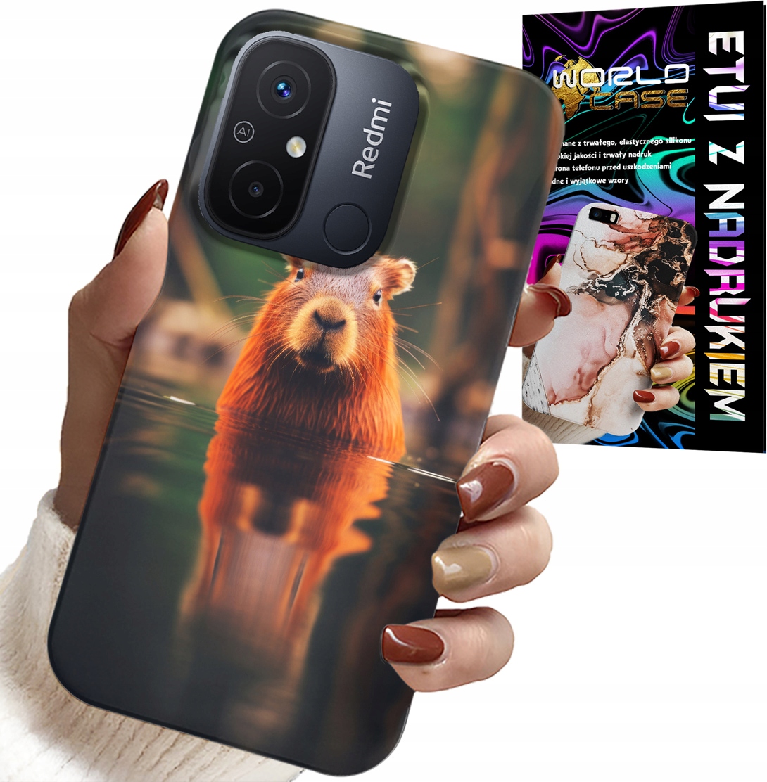 ETUI DO XIAOMI REDMI 12C - SŁODKA KAPIBARA, CAPIBARA, WIELE WZORÓW