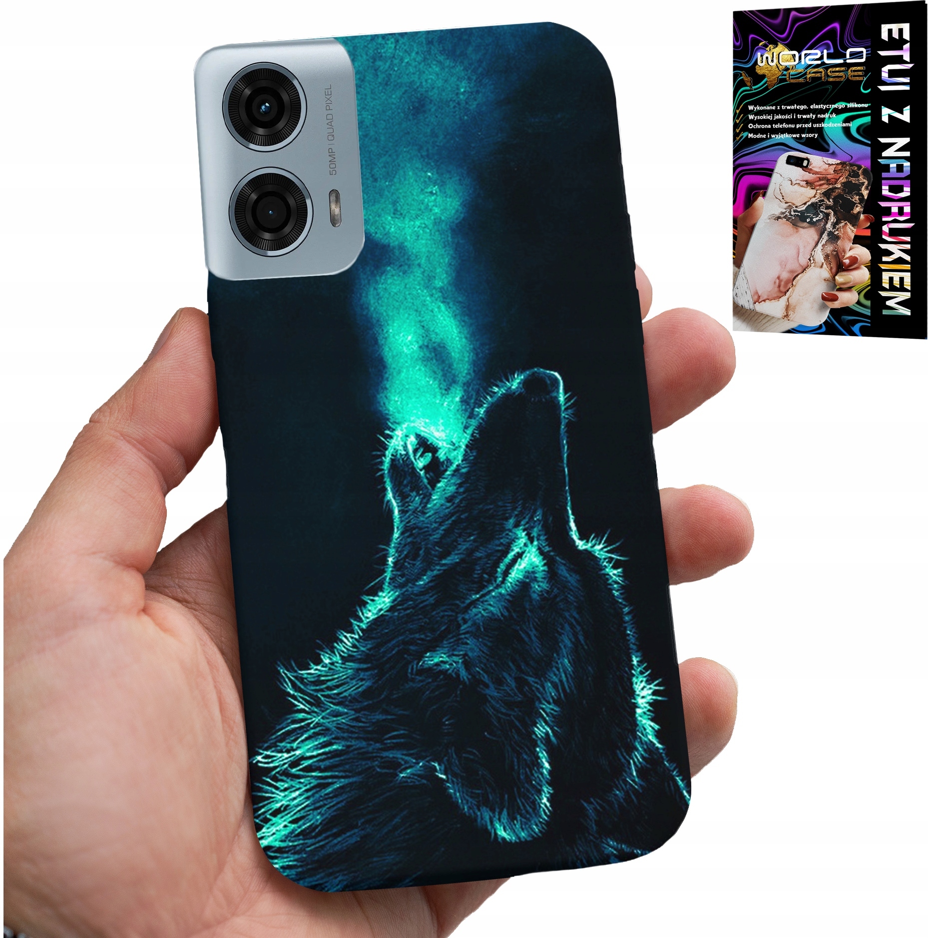 ETUI DO MOTOROLA MOTO G85 5G - WILK WILKI WATAHA SUPER WZORY OBUDOWA