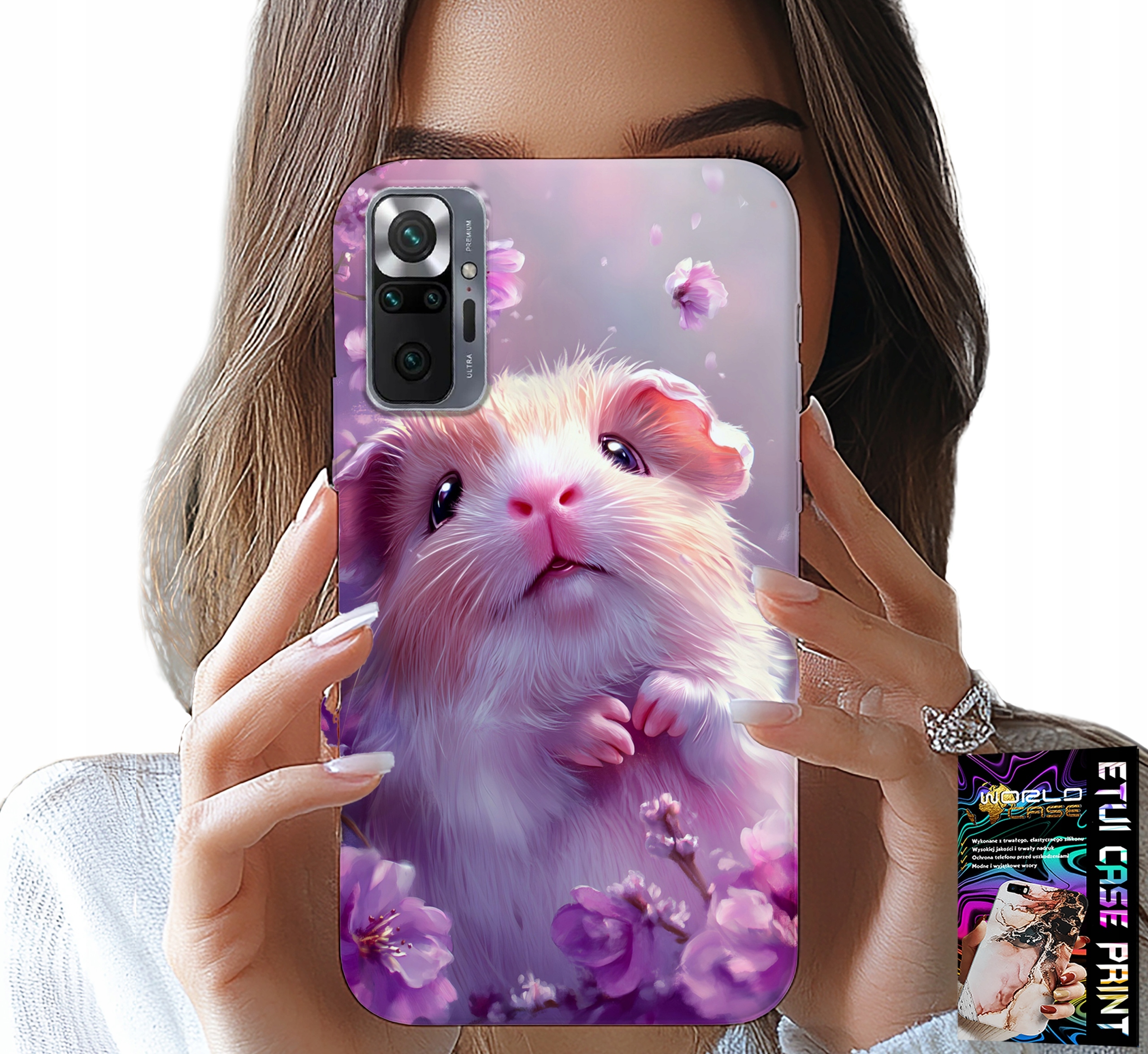 ETUI DO XIAOMI NOTE 10 PRO - SŁODKI CHOMIK, GRYZONIE WZORY DLA DZIECI