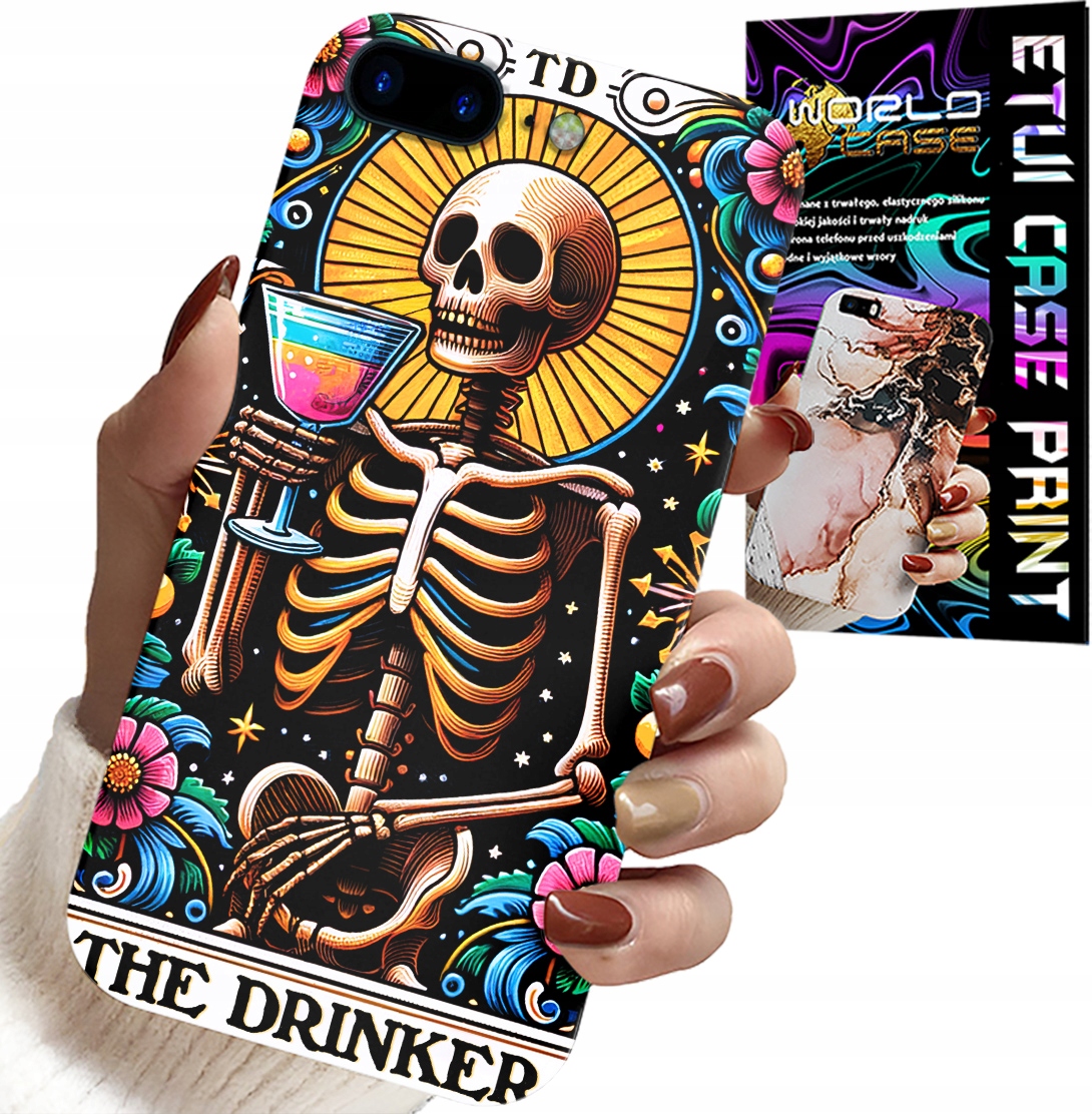ETUI DO IPHONE ( 7 PLUS ) - THE DRINKER ALKO WINKO DRINK WZORY CASE