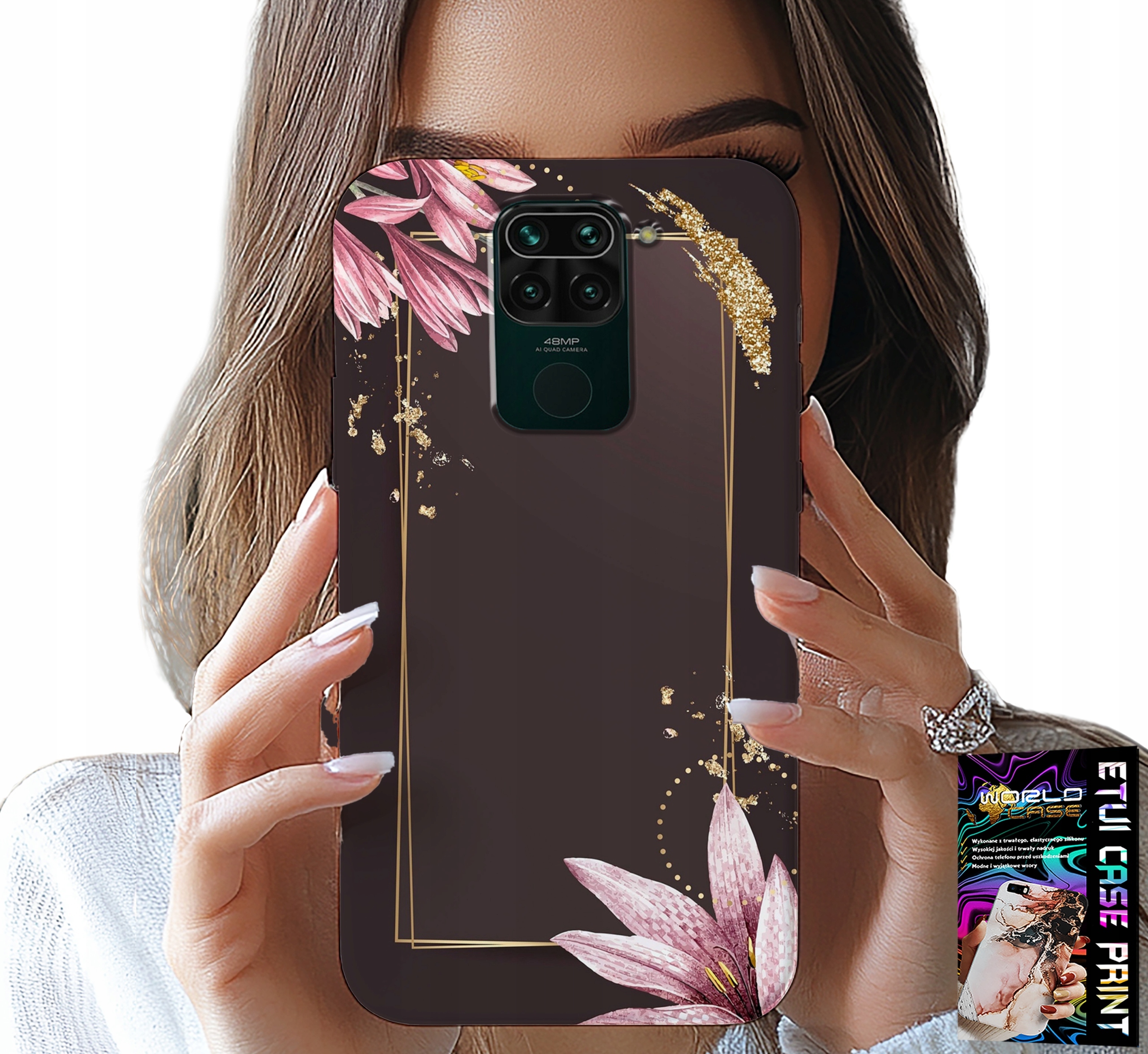 ETUI DO XIAOMI NOTE 9 - KWIECISTE ELEGANCKIE WZORY OBUDOWA