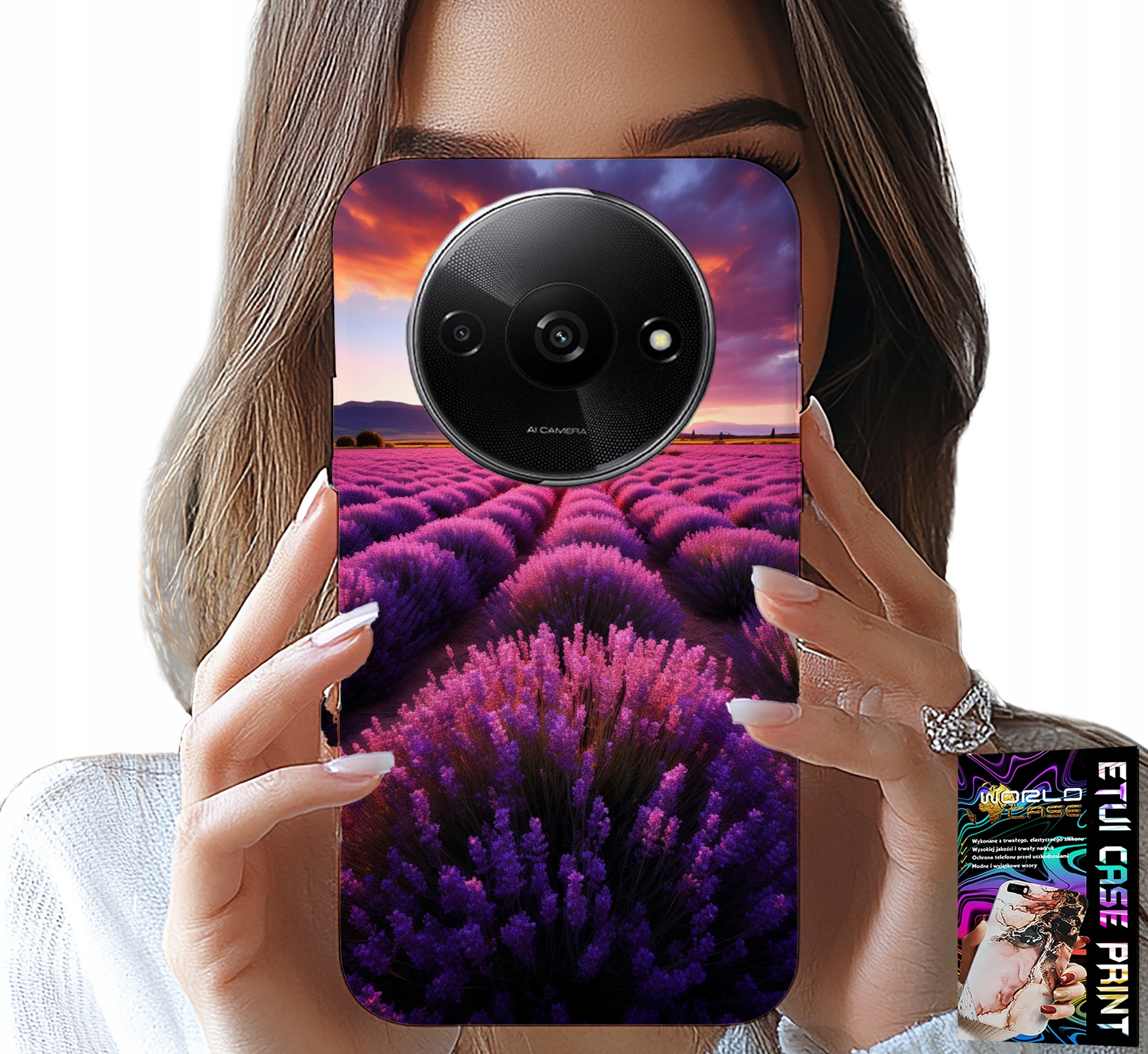 ETUI DO XIAOMI REDMI A3 - POLE LAWENDY, PIĘKNE KRAJOBRAZY, WZORY