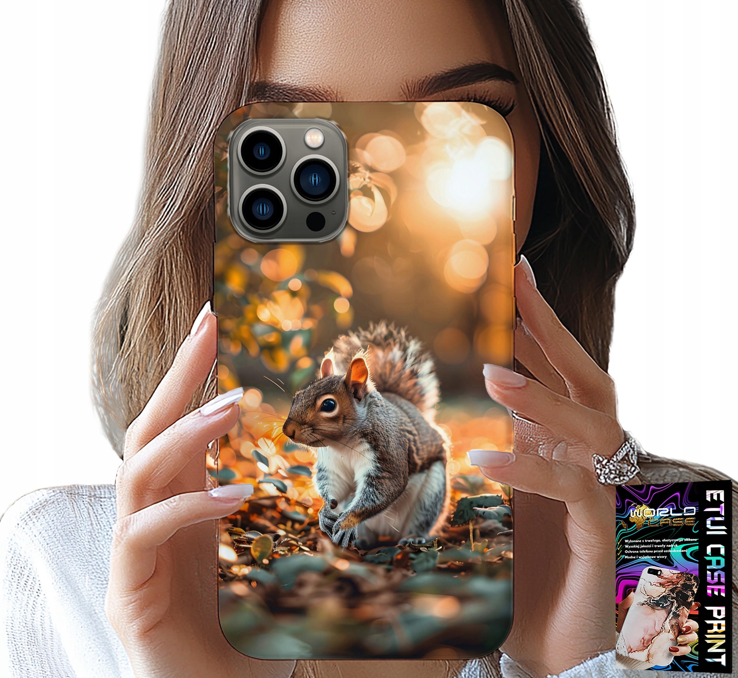 ETUI DO IPHONE 12 PRO MAX - SŁODKA WIEWIÓRKA, CASE Z WŁASNYM MOTYWEM