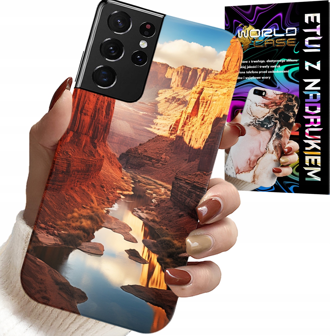 ETUI DO SAMSUNG GALAXY S21 Ultra - WIELKI KANION PUSTYNIA PIĘKNE WZORY CASE