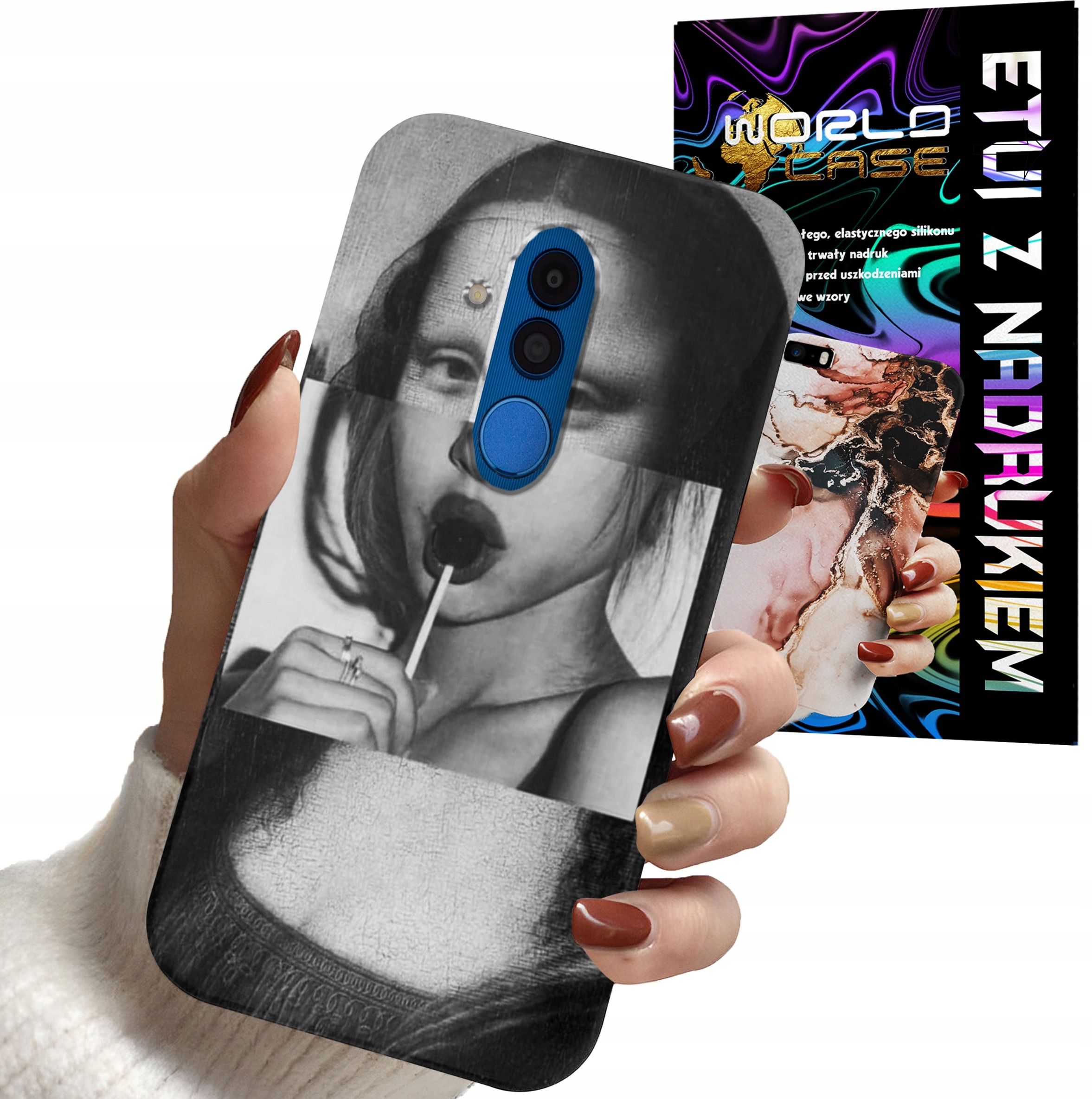 ETUI CASE DO HUAWEI MATE 20 LITE - MONA LISA WZORY DLA KOBIET PLECKI