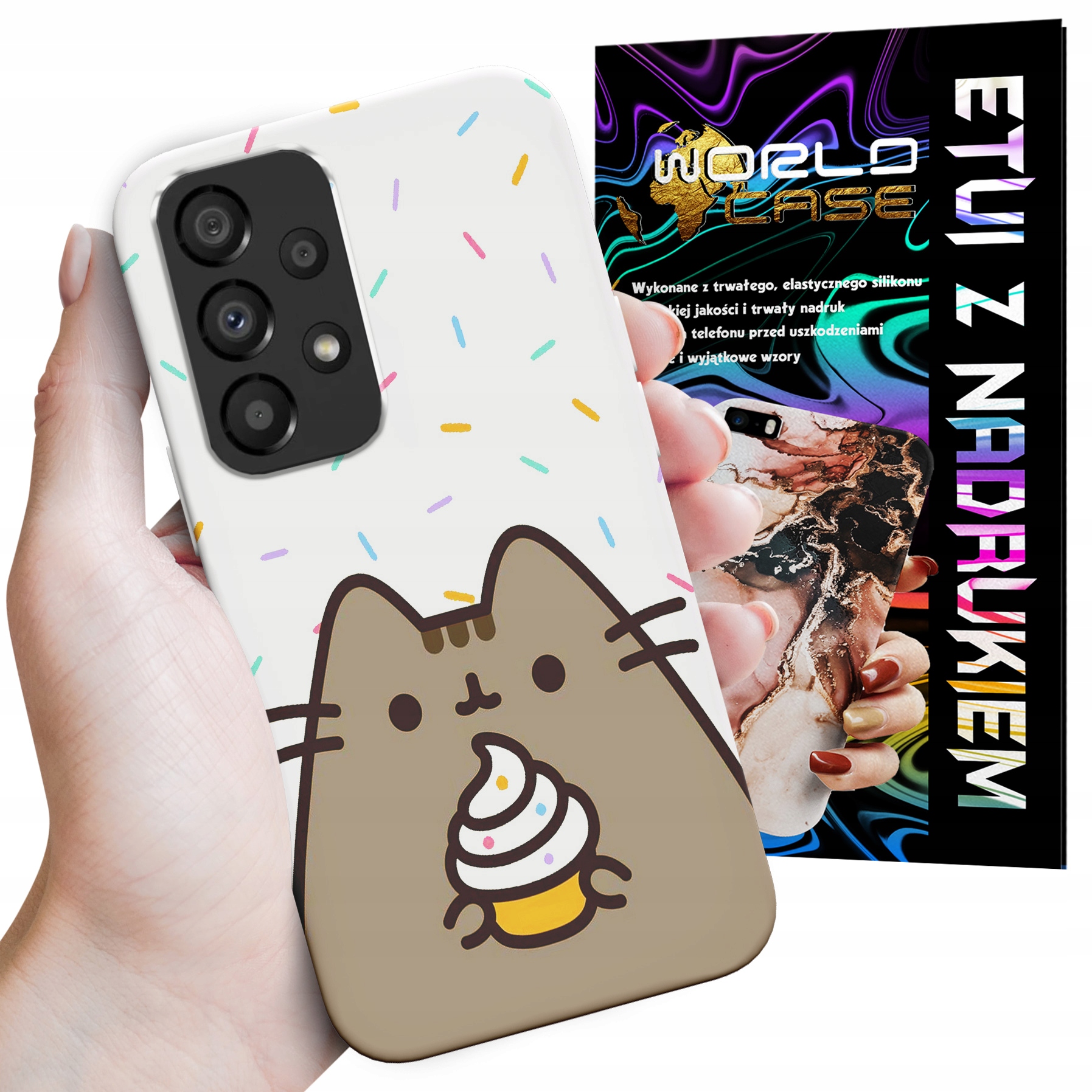 ETUI CASE DO SAMSUNG A53 5G - SŁODKI KOTEK KOT OBUDOWA PLECKI