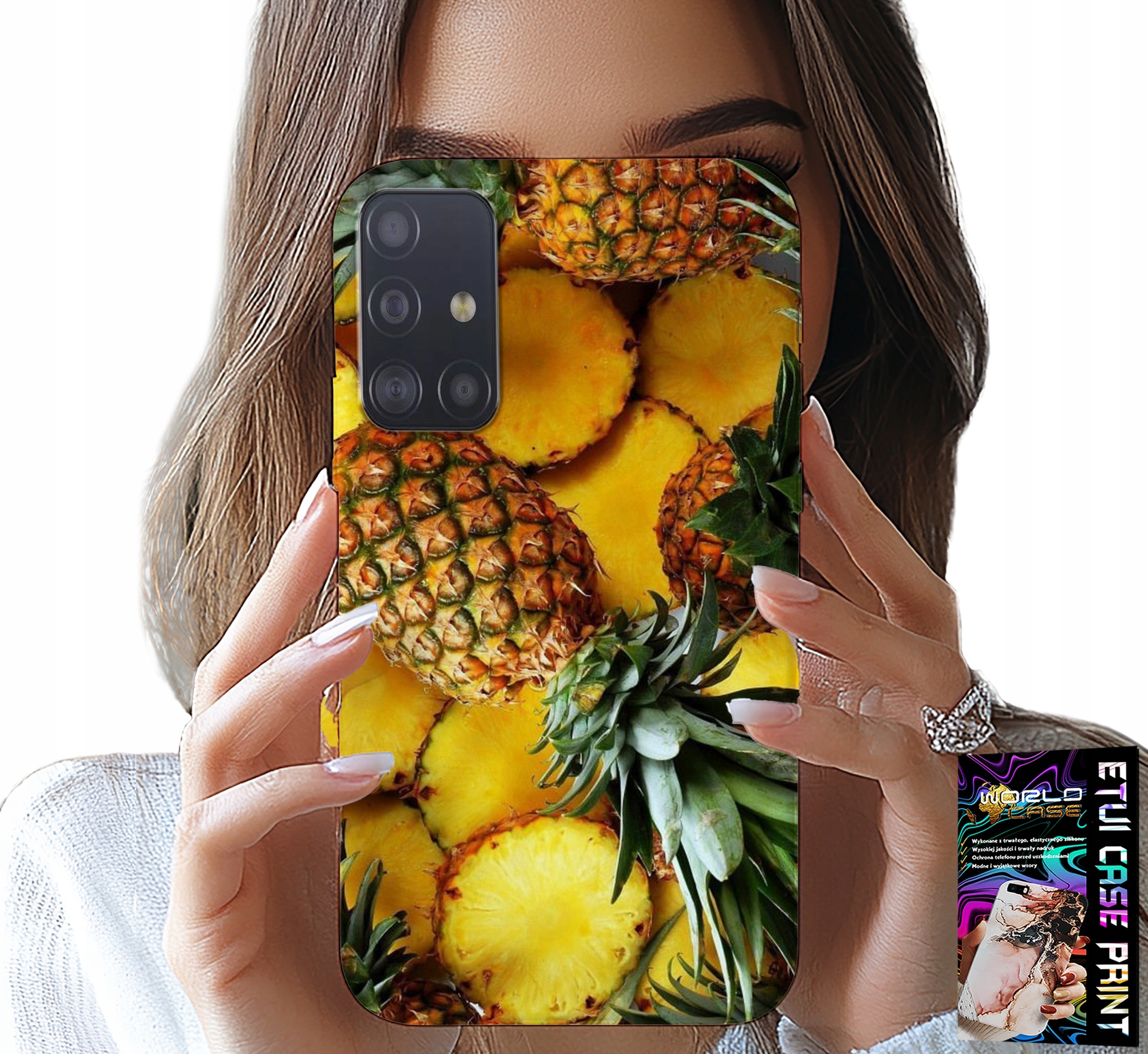 ETUI DO SAMSUNG GALAXY M31S - ANANAS OWOCOWY CASE OBUDOWA + SZKŁO
