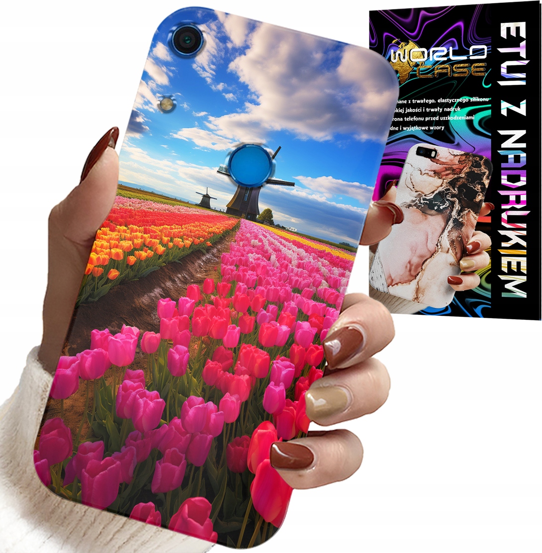 ETUI DO HUAWEI Y6S - POLE KOLOROWYCH TULIPANÓW, TULIPAN, CASE