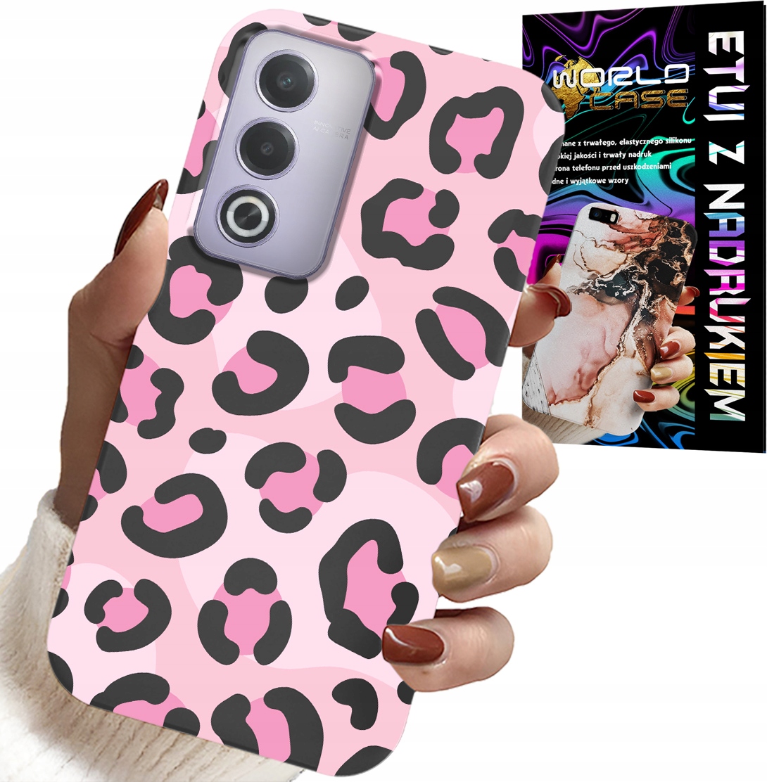 ETUI DO OPPO A80 5G - RÓŻOWA PANTERKA PANTERA KOBIECE WZORY