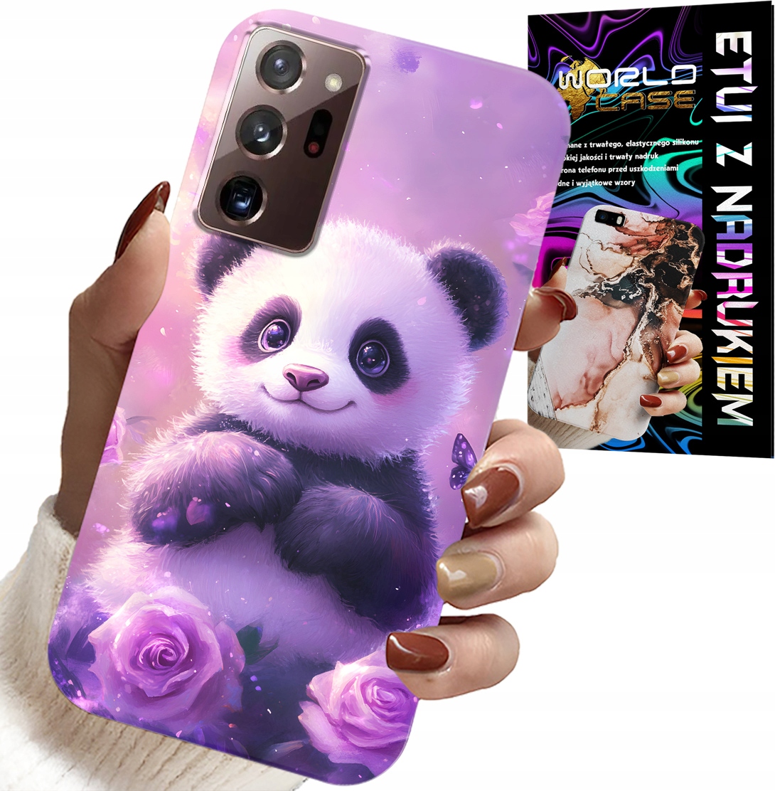 ETUI DO SAMSUNG NOTE 20 ULTRA - SŁODKA PANDA WZORY DLA DZIECI + FOLIA
