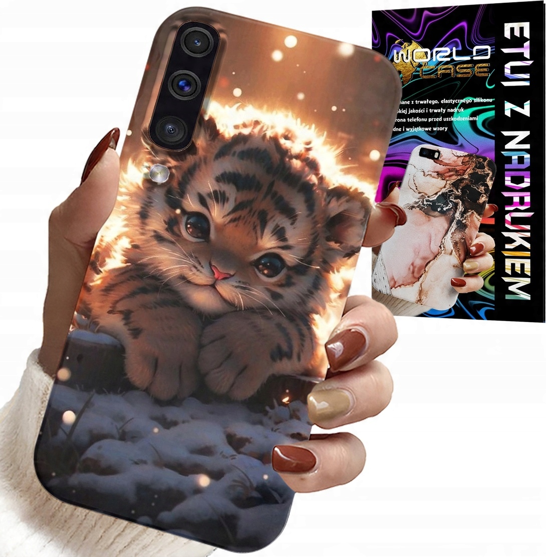 ETUI DO SAMSUNG A50 / A30S - Z NADRUKIEM SŁODKI TYGRYSEK OBUDOWA CASE