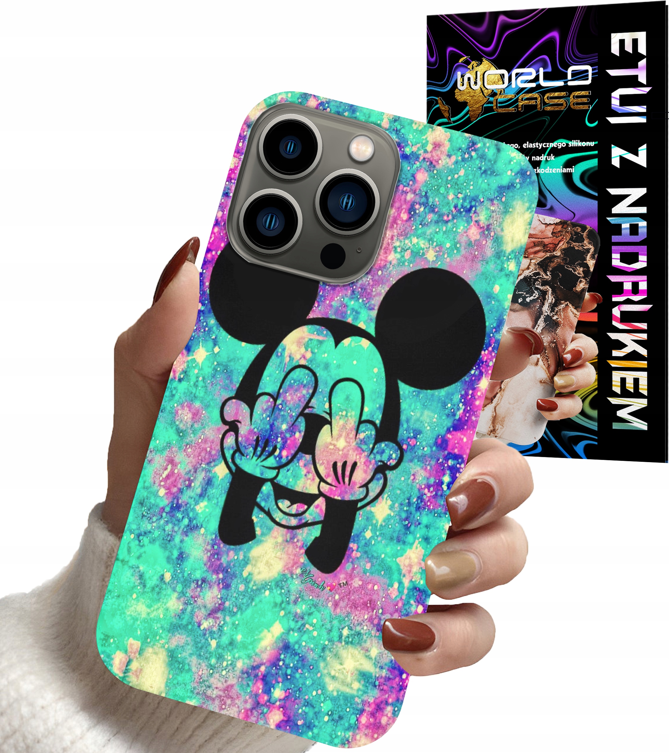 ETUI CASE DO IPHONE 16 PRO - MYSZKA MINNIE DAMSKIE WZORY PLECKI