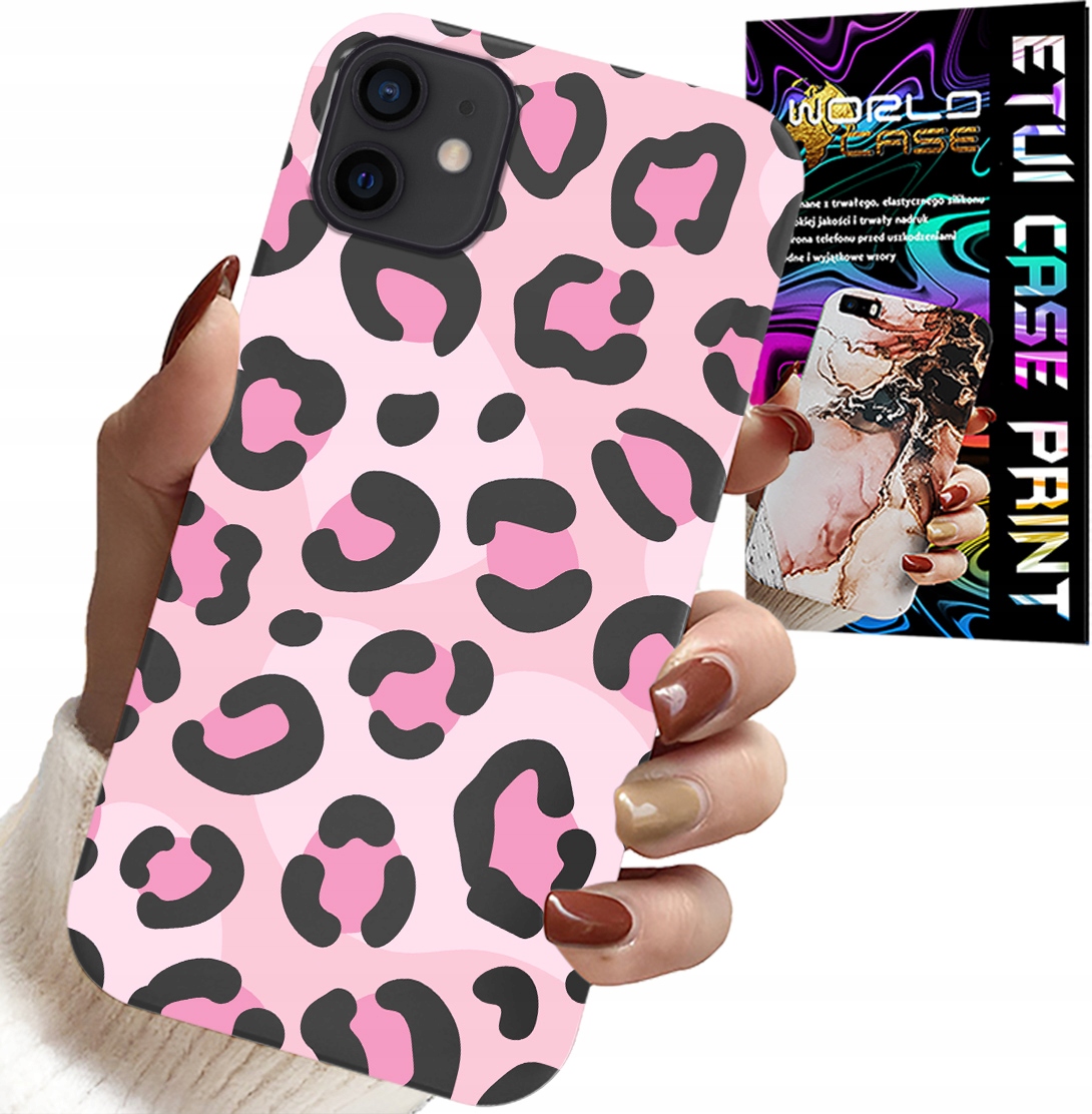 ETUI DO IPHONE 11 - RÓŻOWA PANTERKA PANTERA KOBIECE WZORY