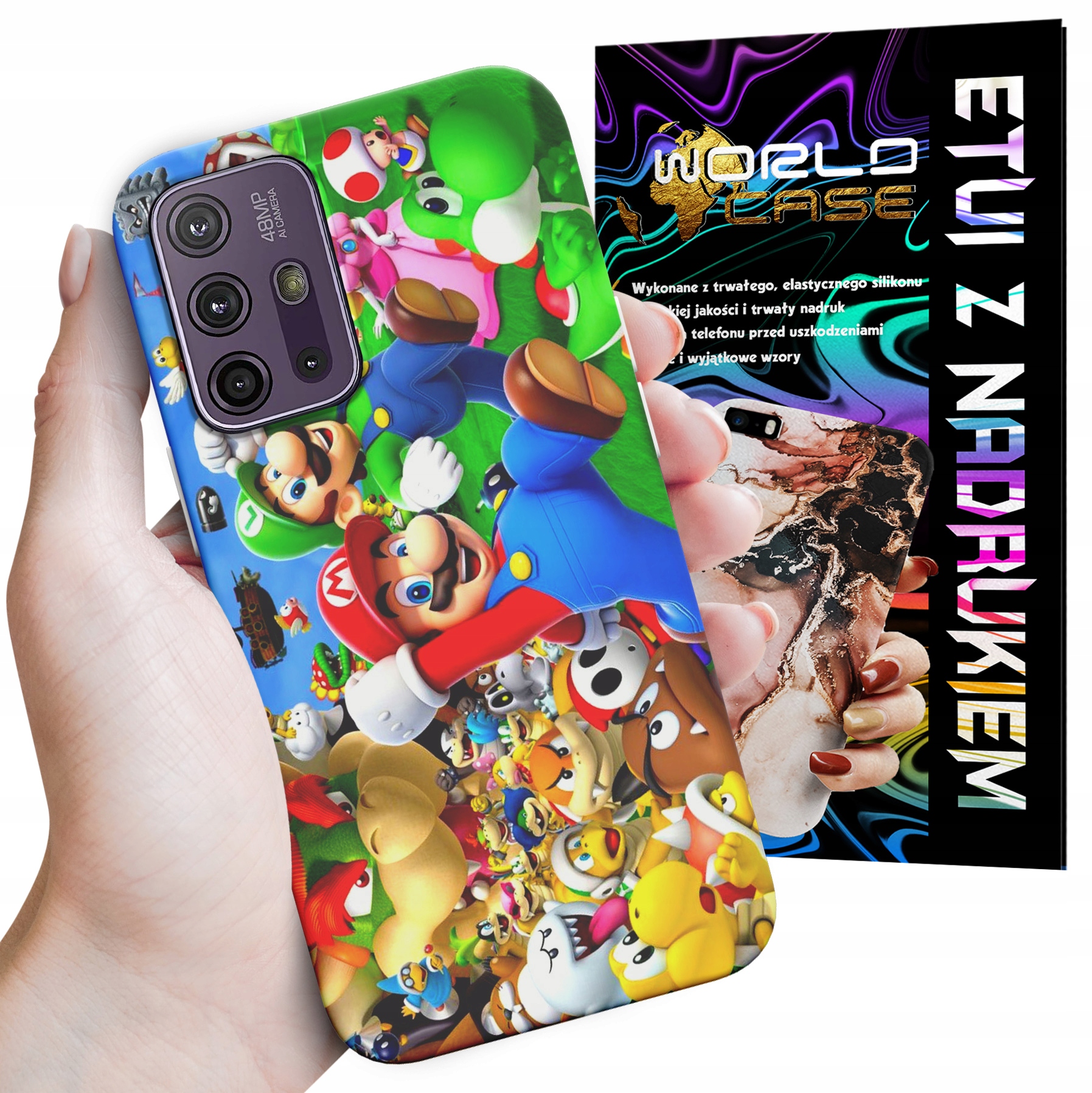 ETUI CASE DO MOTOROLA MOTO G10 POWER - SUPER MARIO BROS BAJKI WZORY WYBÓR