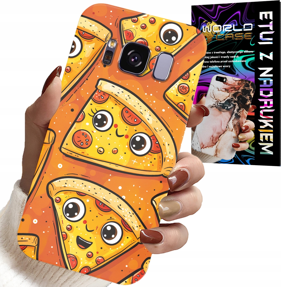 ETUI DO SAMSUNG GALAXY S8 - SŁODKIE UŚMIECHNIĘTE PIZZE CASE + FOLIA