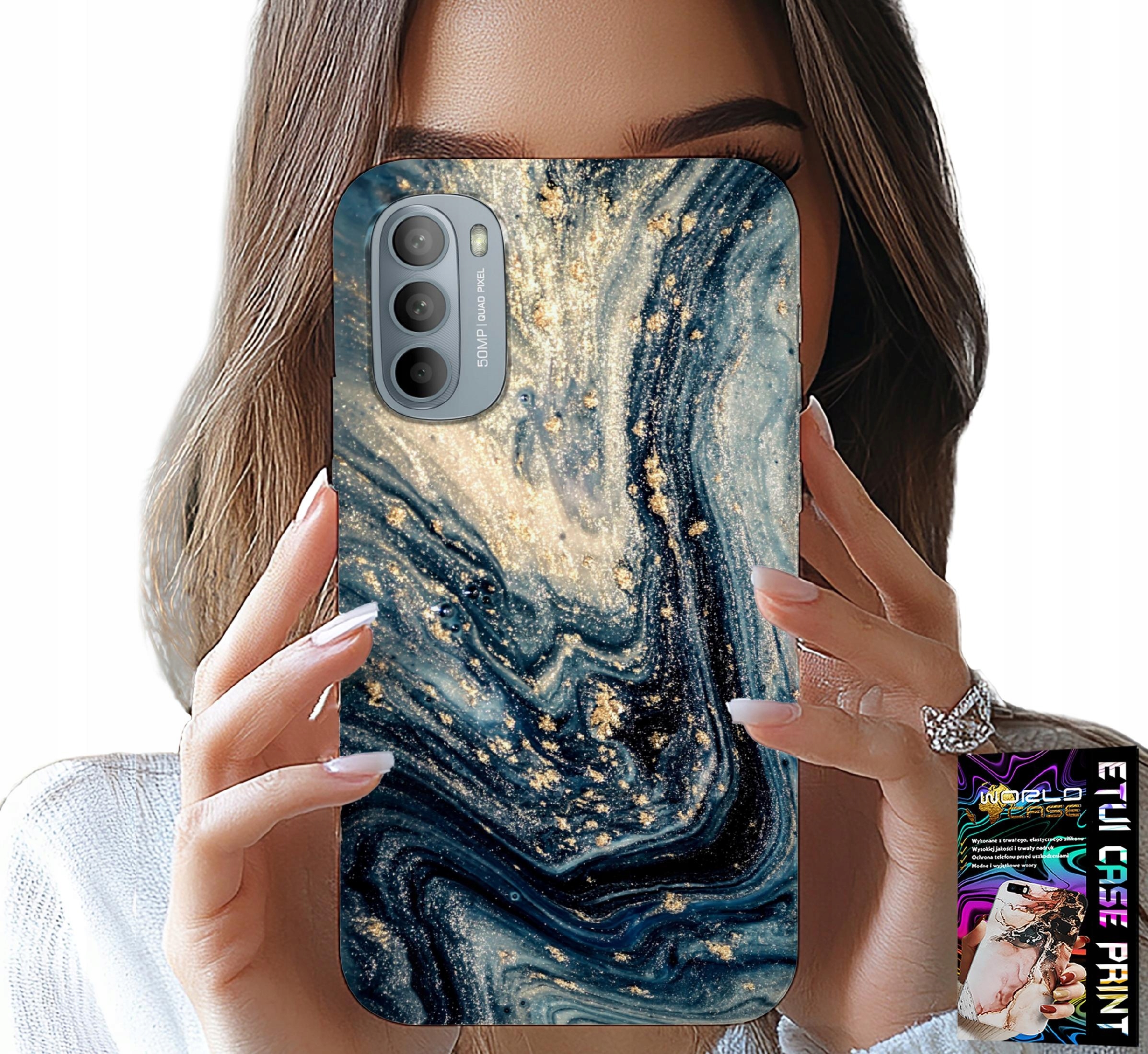 ETUI DO MOTOROLA G31 / G41 - KAMIENNE ELEGANCKIE WZORY OBUDOWA CASE