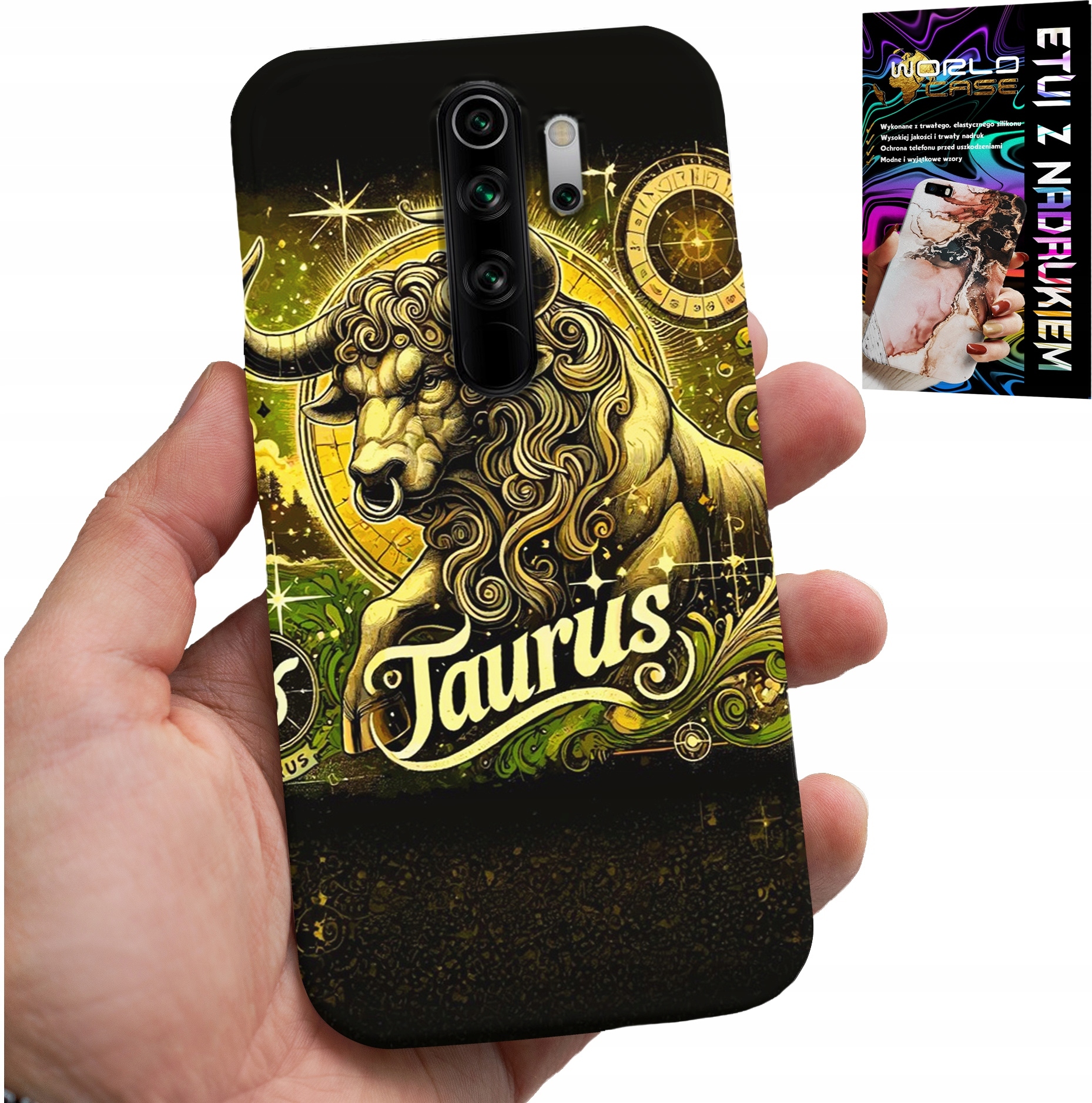 ETUI DO XIAOMI REDMI 9 - ZNAK ZODIAKU BYK ASTRONOMIA FUTERAŁ