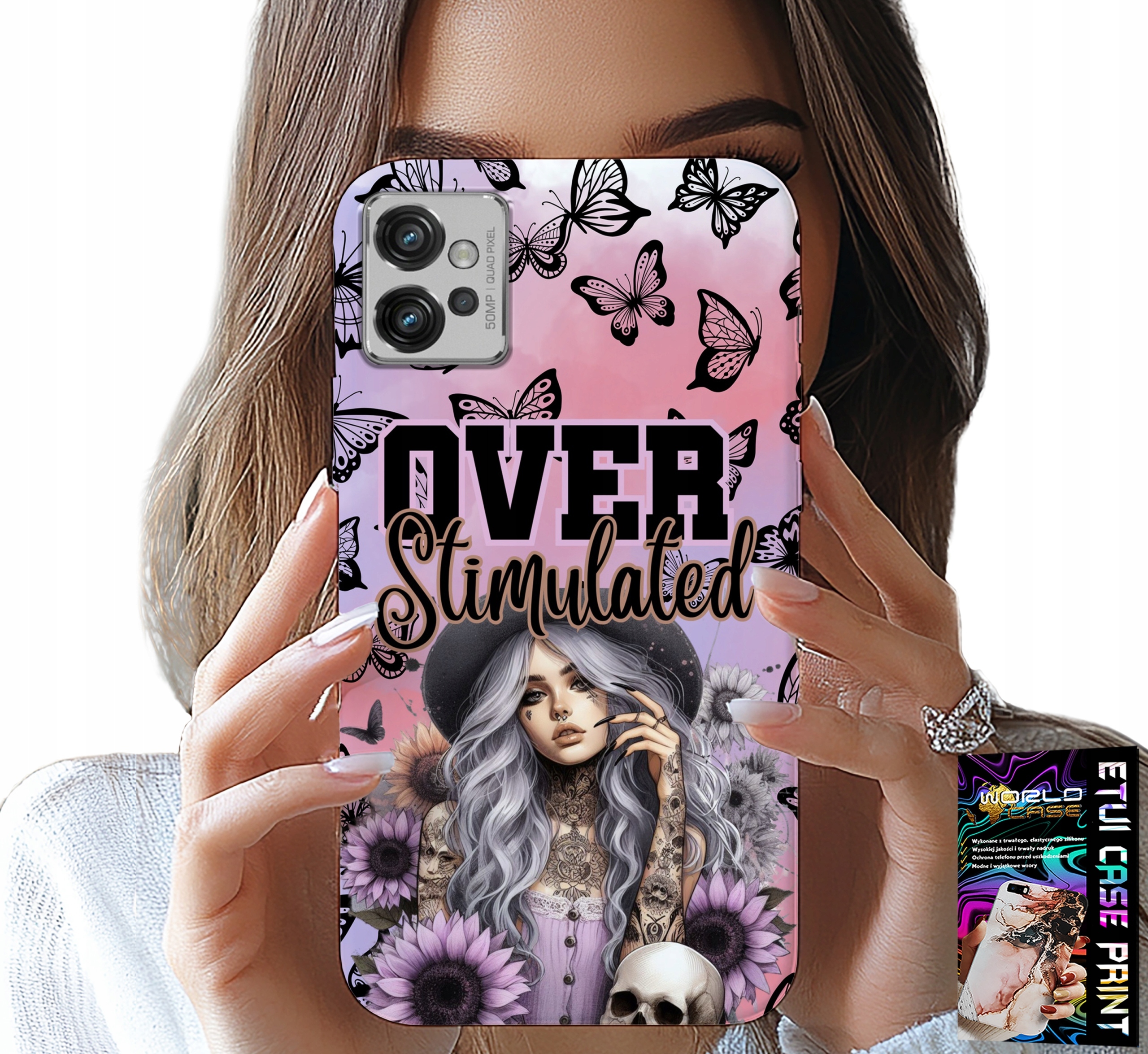 ETUI DO MOTOROLA G32 - OVER STIMULATED, NASTOLETNIE WZORY, CASE