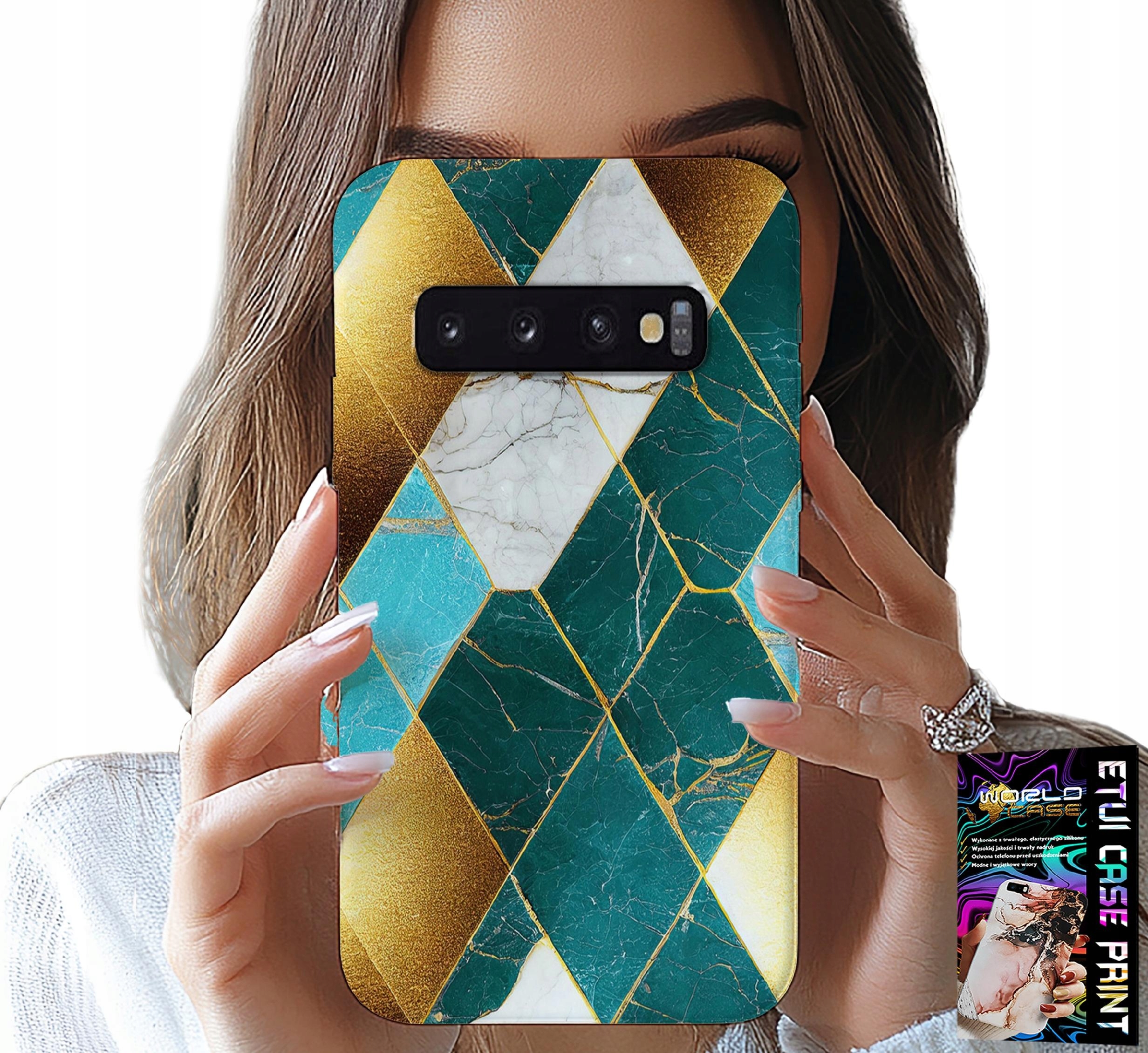 ETUI DO SAMSUNG GALAXY S10 PLUS - ELEGANCKIE MODNE WZORY CASE + FOLIA