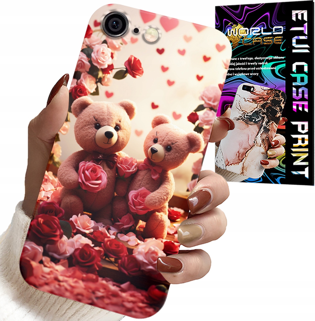 ETUI DO IPHONE 6 / 6S - MISIE, LOVE YOU, SERCA WIELE WZORÓW CASE