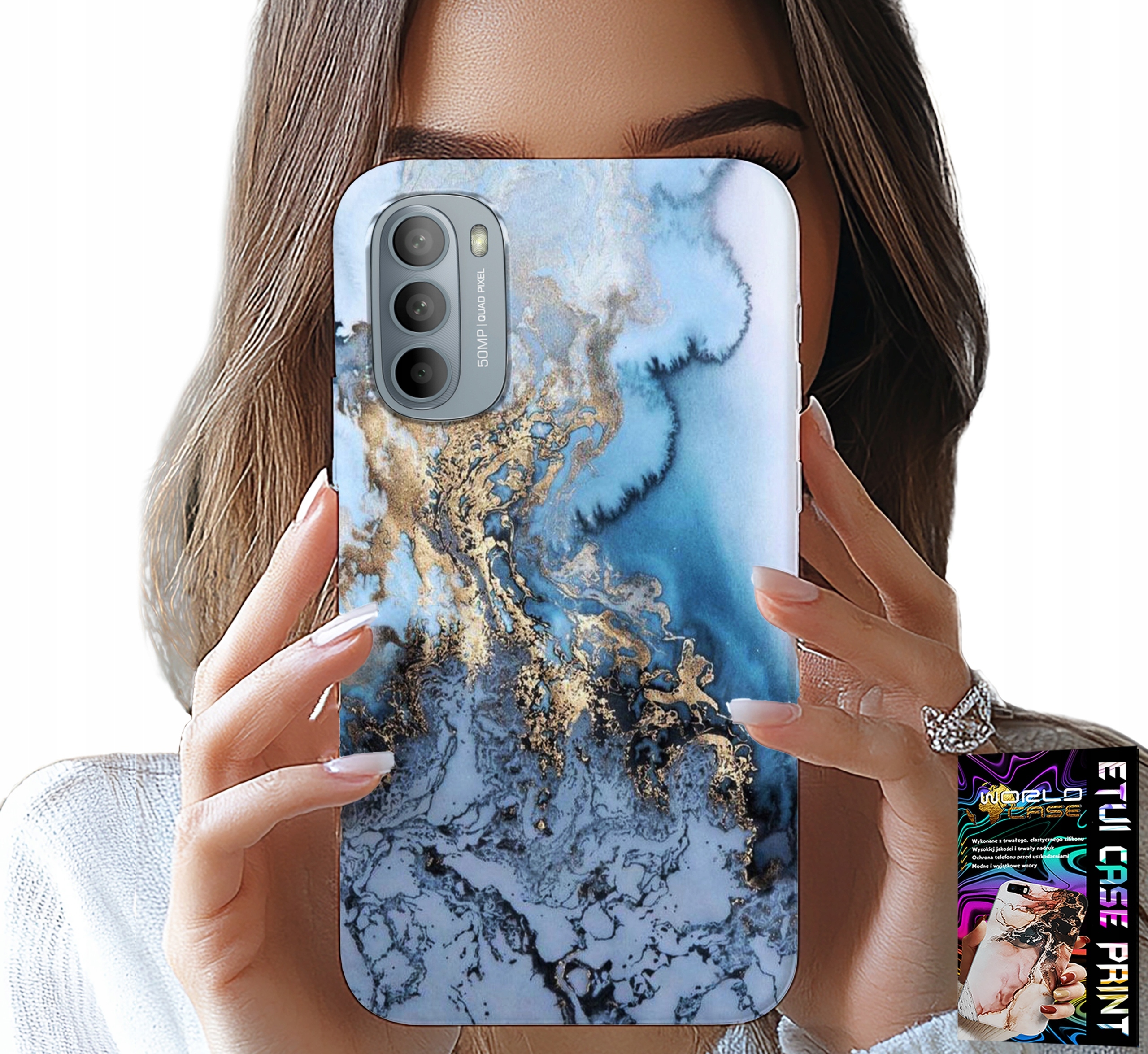 ETUI DO MOTOROLA G31 / G41 - MARMUREK MARMURKI DAMSKIE WZORY +FOLIA