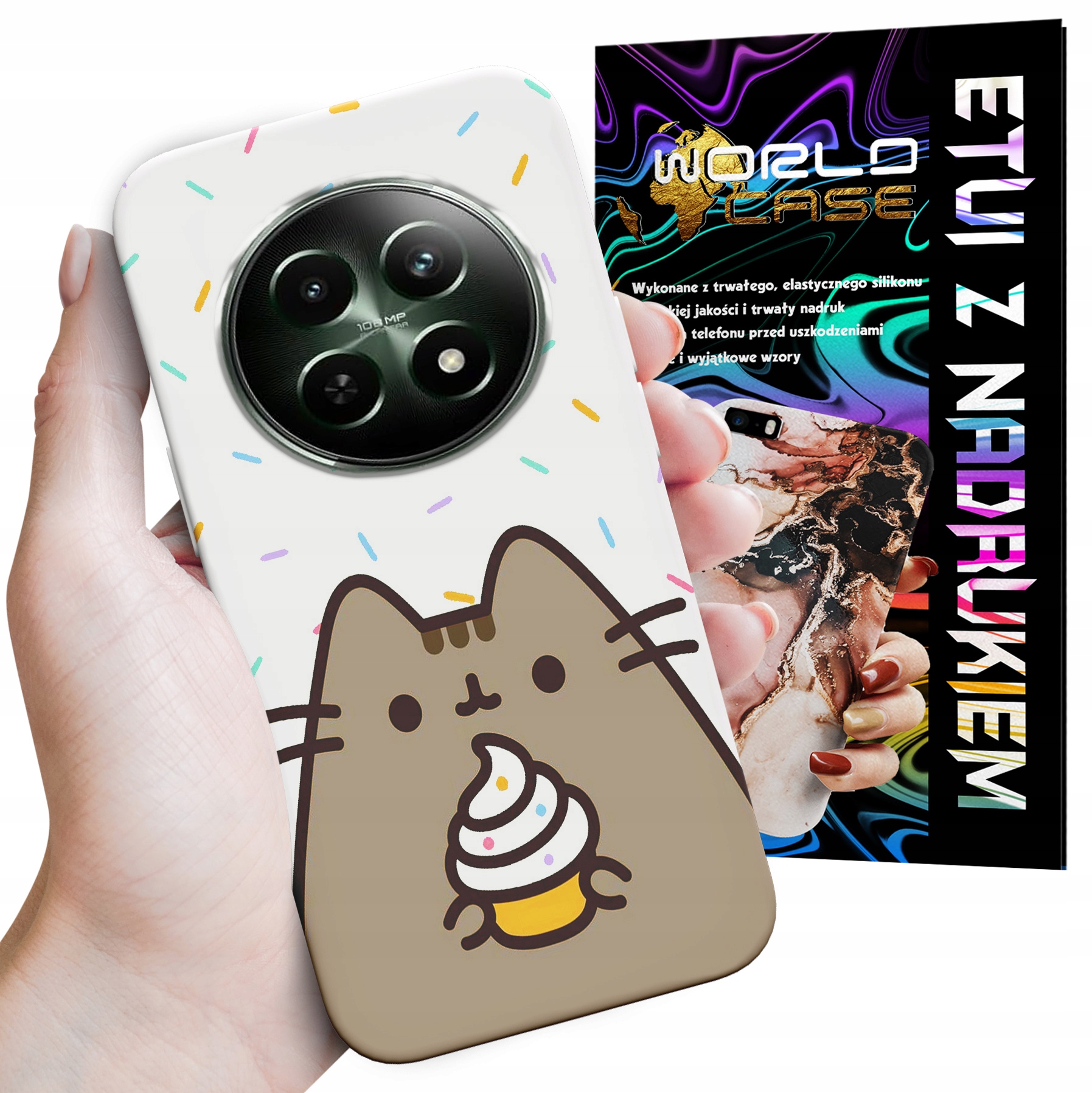 ETUI CASE DO REALME 12 5G - SŁODKI KOTEK KOT OBUDOWA PLECKI