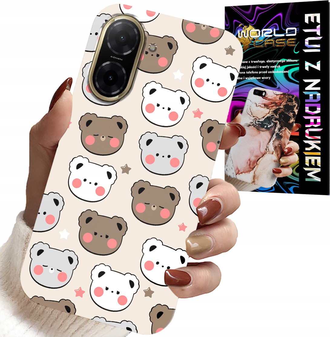 ETUI DO XIAOMI POCO X7 PRO 5G - MIŚ MISIE WZORY DLA NAJMŁODSZYCH + SZKŁO