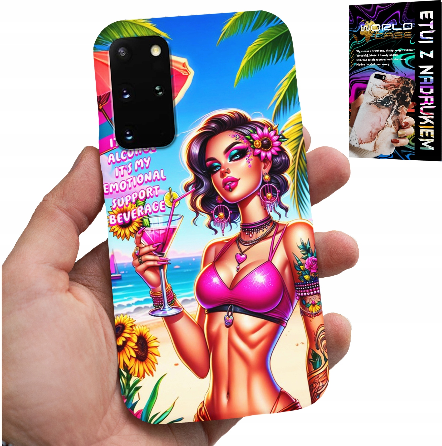 ETUI DO SAMSUNG GALAXY S20 PLUS - IT'S NOT ALCOHOL IT'S MY EMOTIONAL CASE