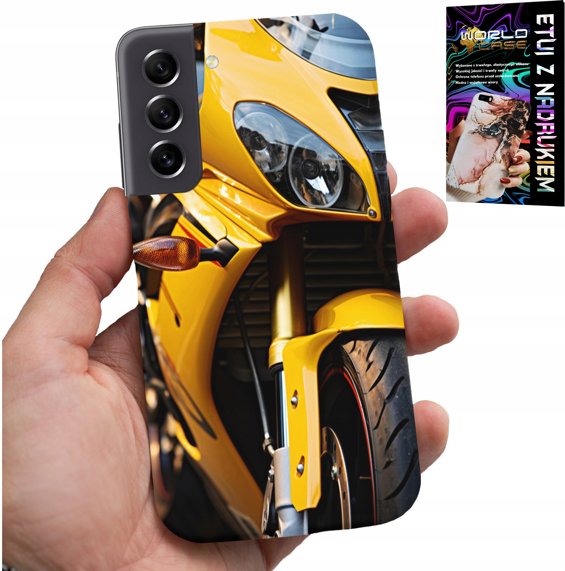 ETUI DO SAMSUNG GALAXY S21 - MOTOR MOTOCYKL FAN OBUDOWA CASE PLECKI