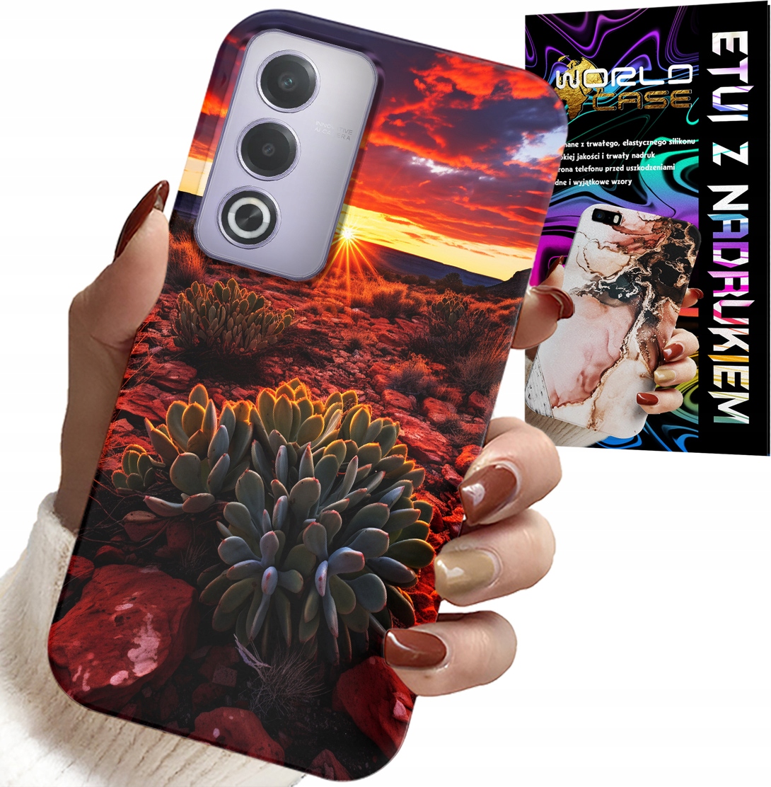 ETUI DO OPPO A80 5G - MEKSYKAŃSKA PUSTYNIA WIDOKI CASE + FOLIA