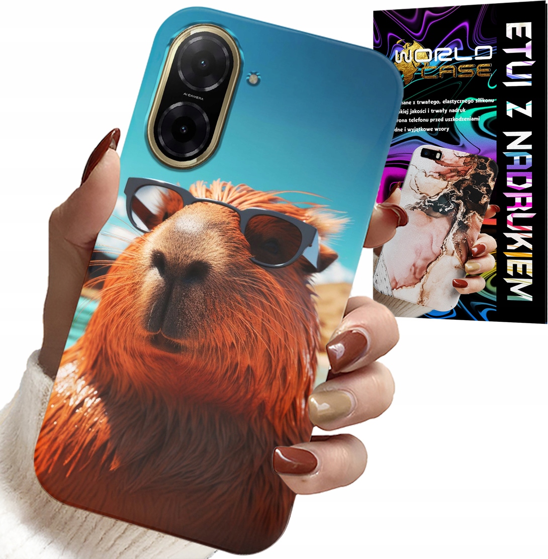 ETUI DO XIAOMI REDMI A5 - SŁODKA KAPIBARA, CAPIBARA CASE + SZKŁO