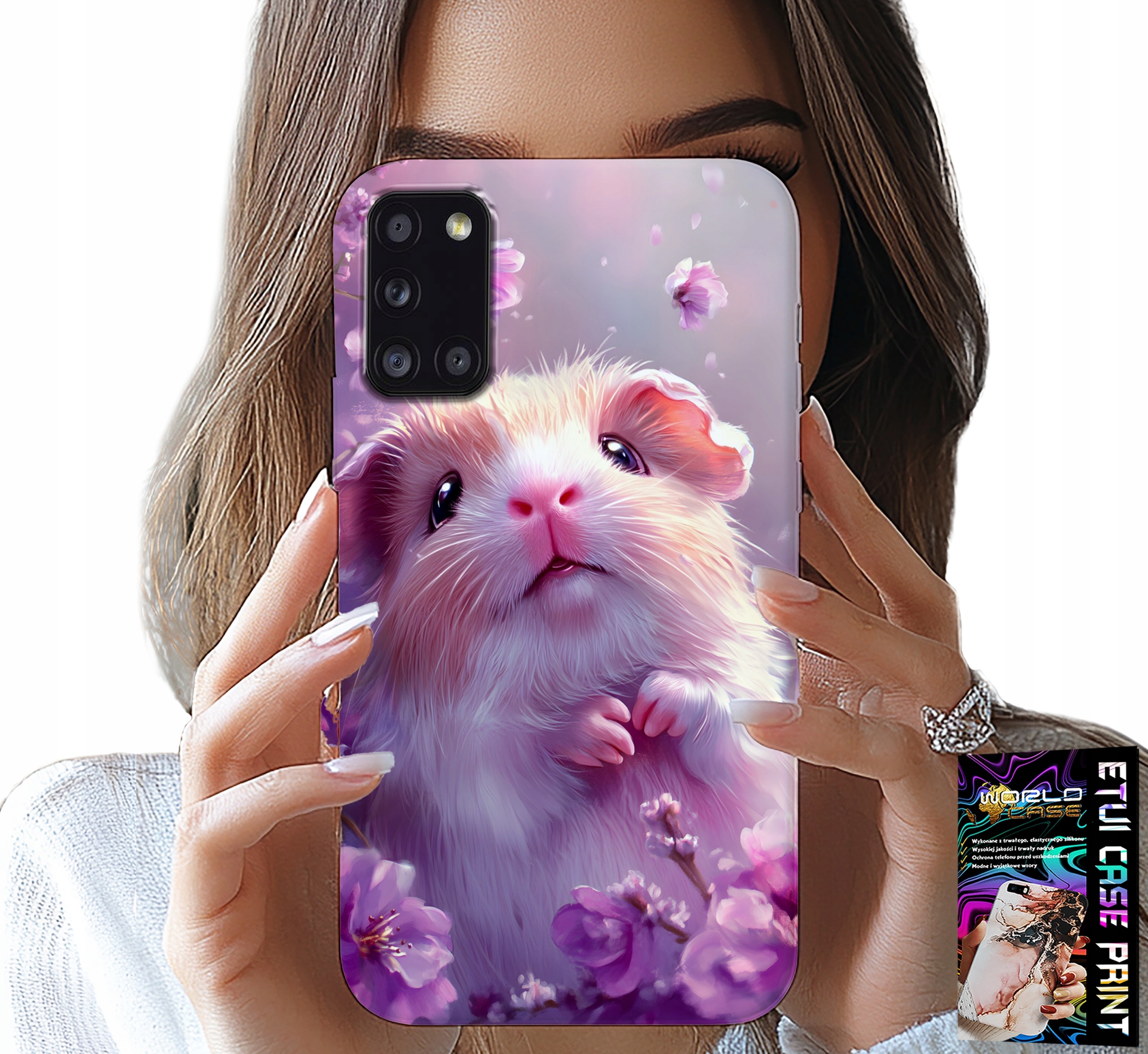 ETUI DO SAMSUNG GALAXY A31 - SŁODKI CHOMIK, GRYZONIE WZORY DLA DZIECI