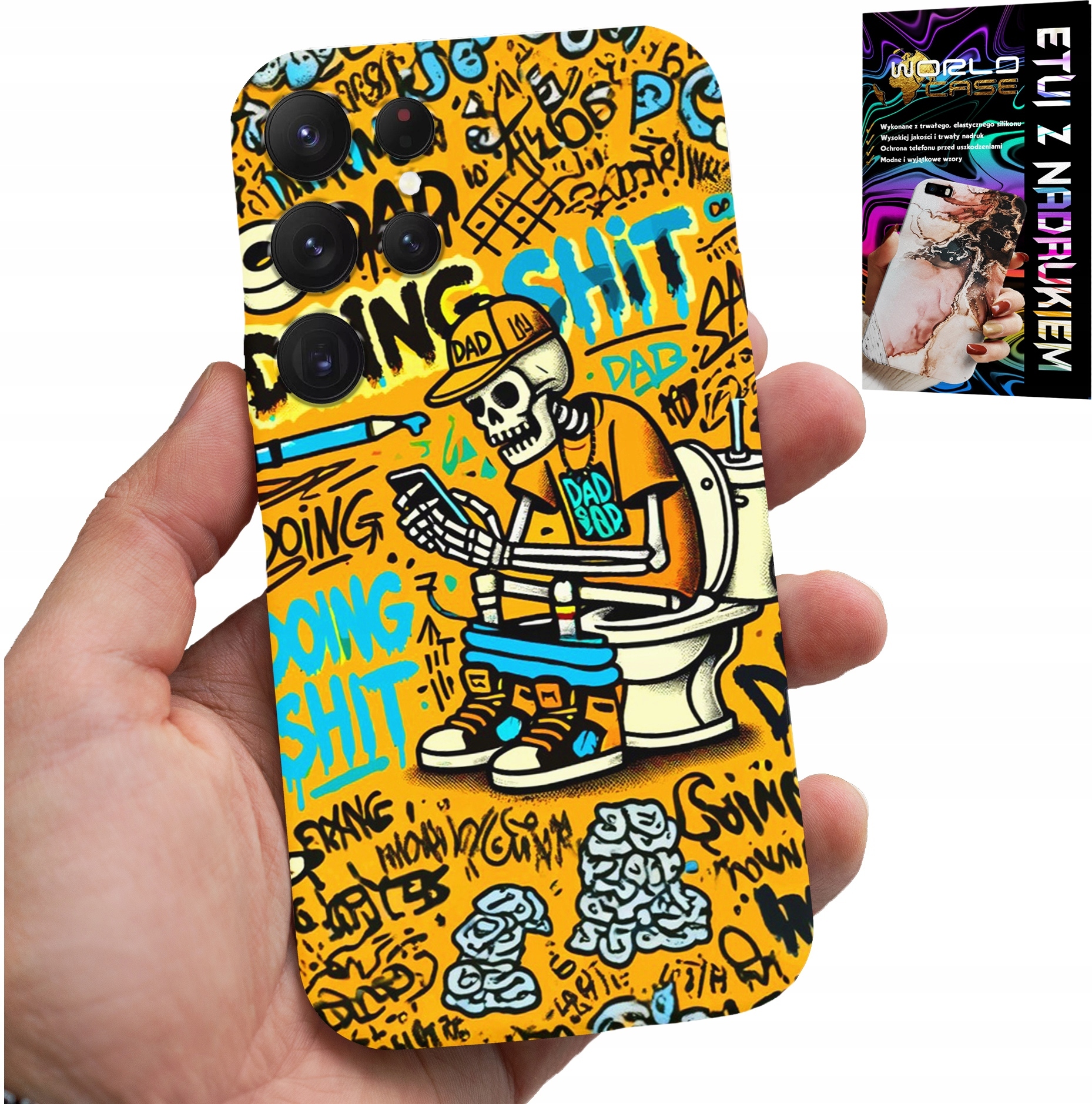 ETUI DO SAMSUNG GALAXY S23 Ultra - DOING SHIT KOŚCIOTRUP NA KIBLU CASE