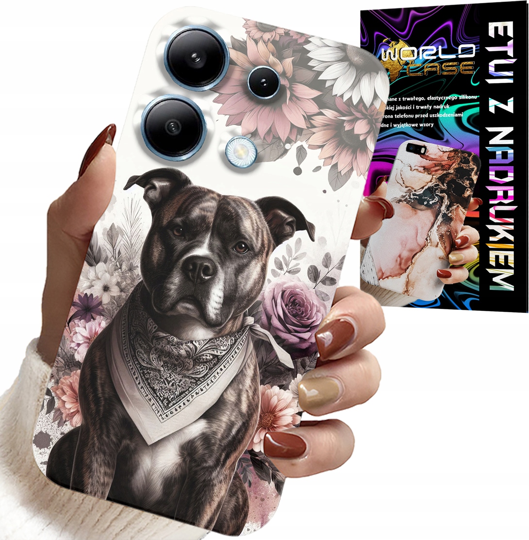 ETUI DO XIAOMI NOTE 14S - PITBULL GROŹNE PSY FUTERAŁ PLECKI CASE