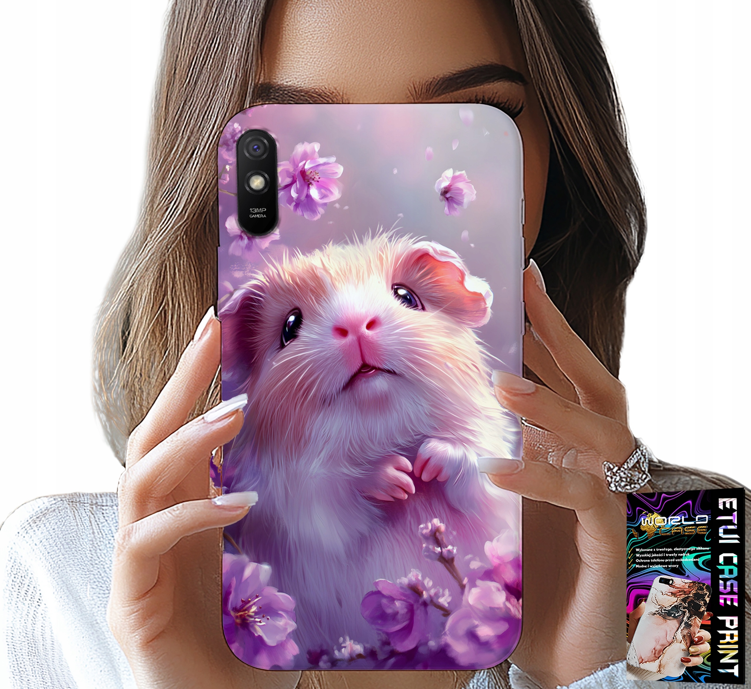 ETUI DO XIAOMI REDMI 9A - SŁODKI CHOMIK, GRYZONIE WZORY DLA DZIECI