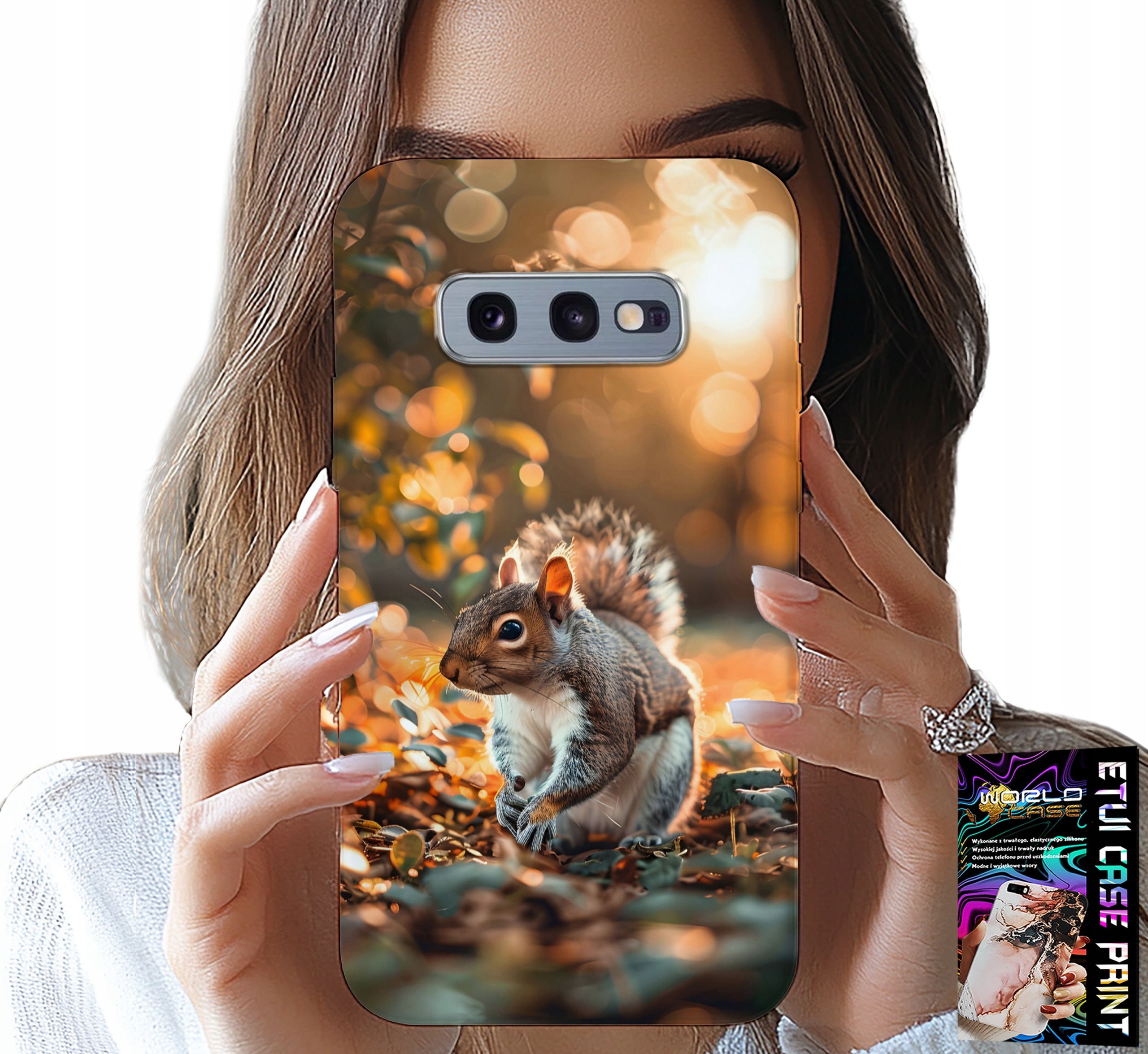 ETUI DO SAMSUNG GALAXY S10E - SŁODKA WIEWIÓRKA, CASE Z WŁASNYM MOTYWEM