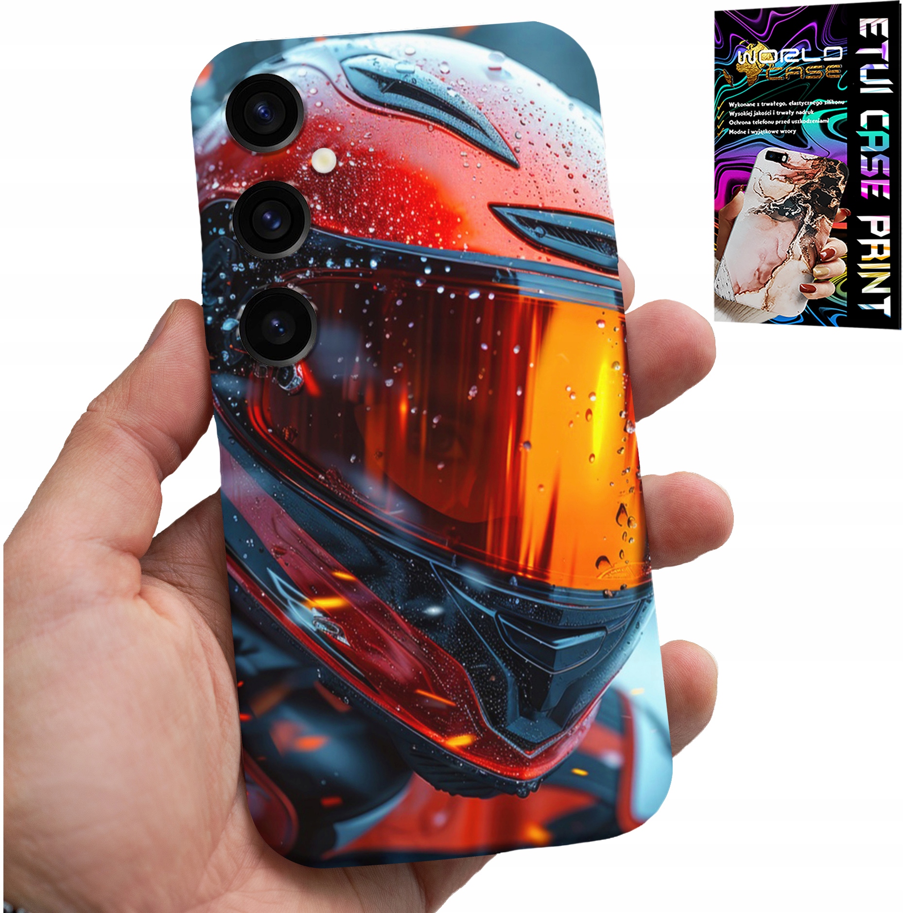 ETUI DO SAMSUNG GALAXY A04S - MOTOR, FAN MOTOCYKL KASK MOTOCYKLISTA