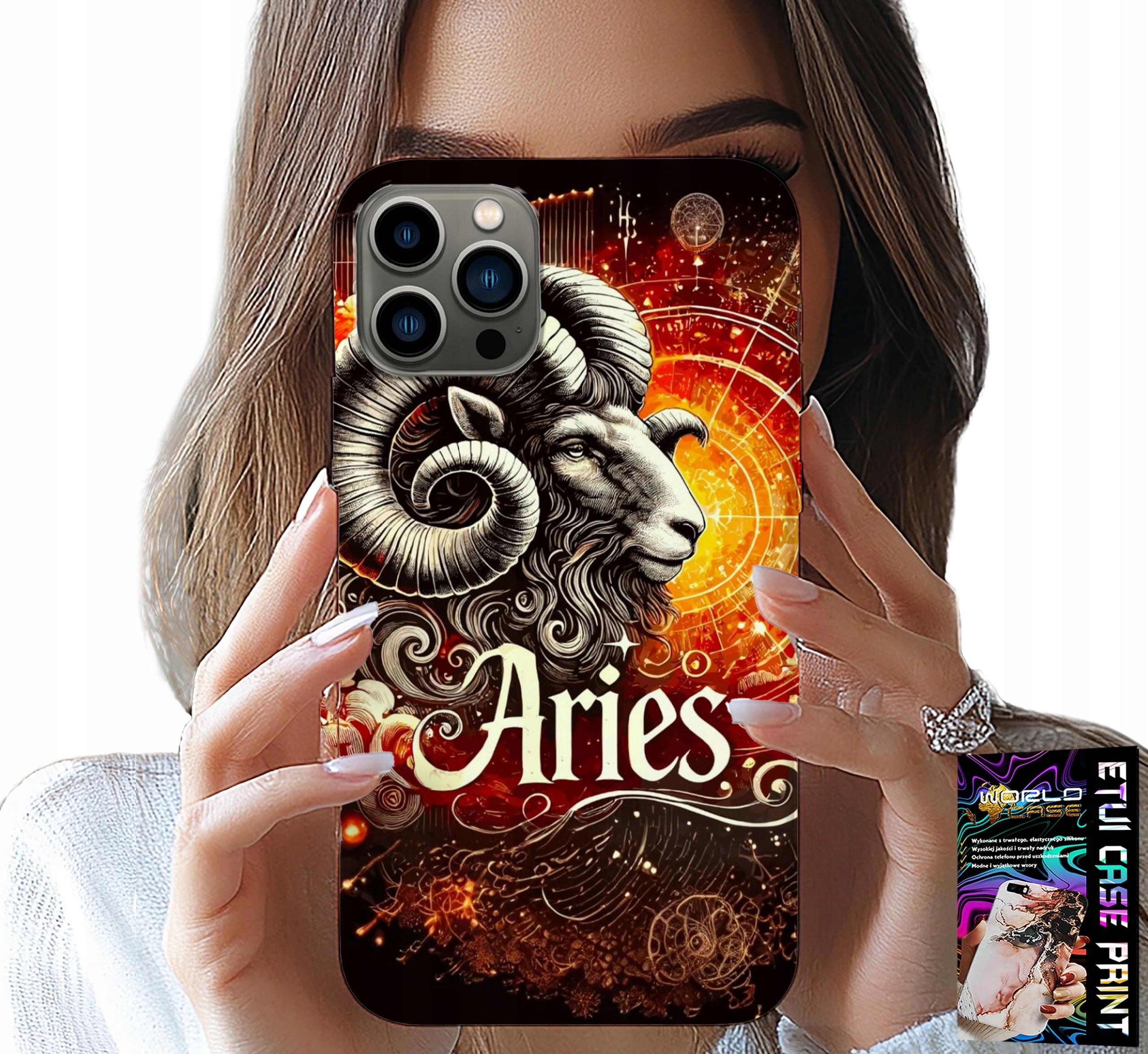 ETUI DO IPHONE 13 MINI - ZNAK ZODIAKU, KOZIOROŻEC, ASTRONOMIA