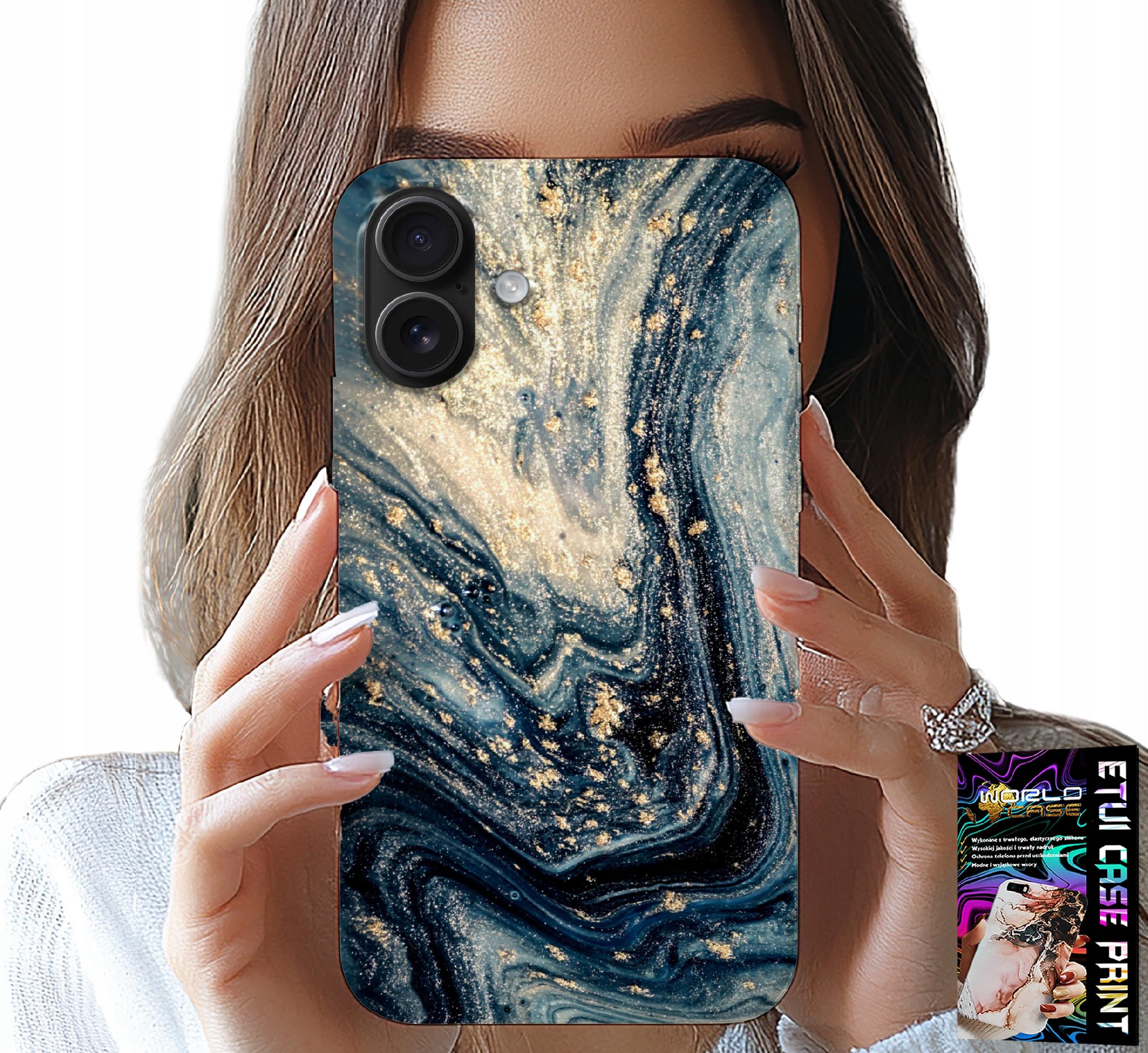 ETUI DO IPHONE 16 - KAMIENNE ELEGANCKIE WZORY OBUDOWA CASE