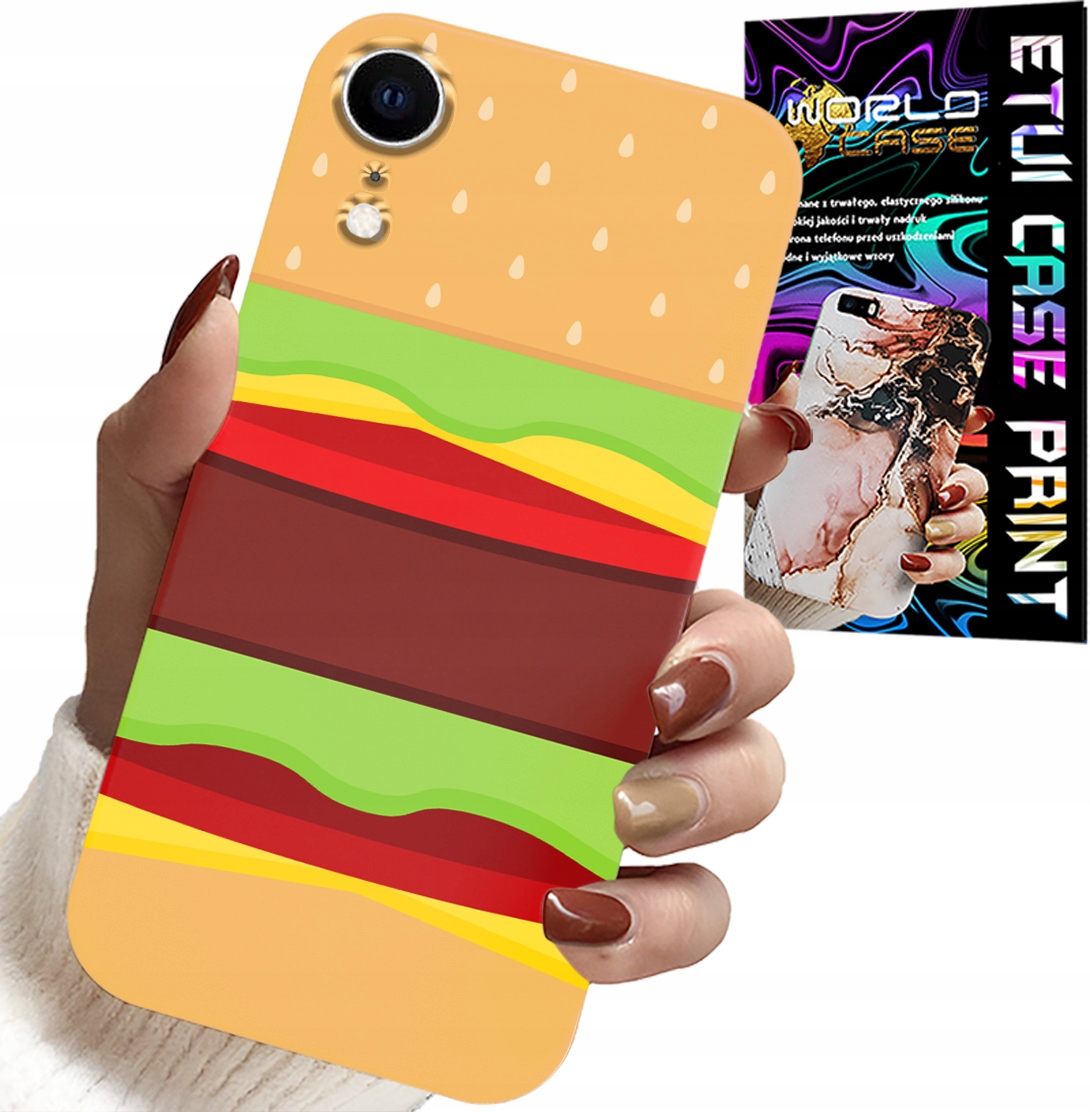 ETUI DO IPHONE XR - CASE BURGER CHEESEBURGER OBUDOWA PREZENT