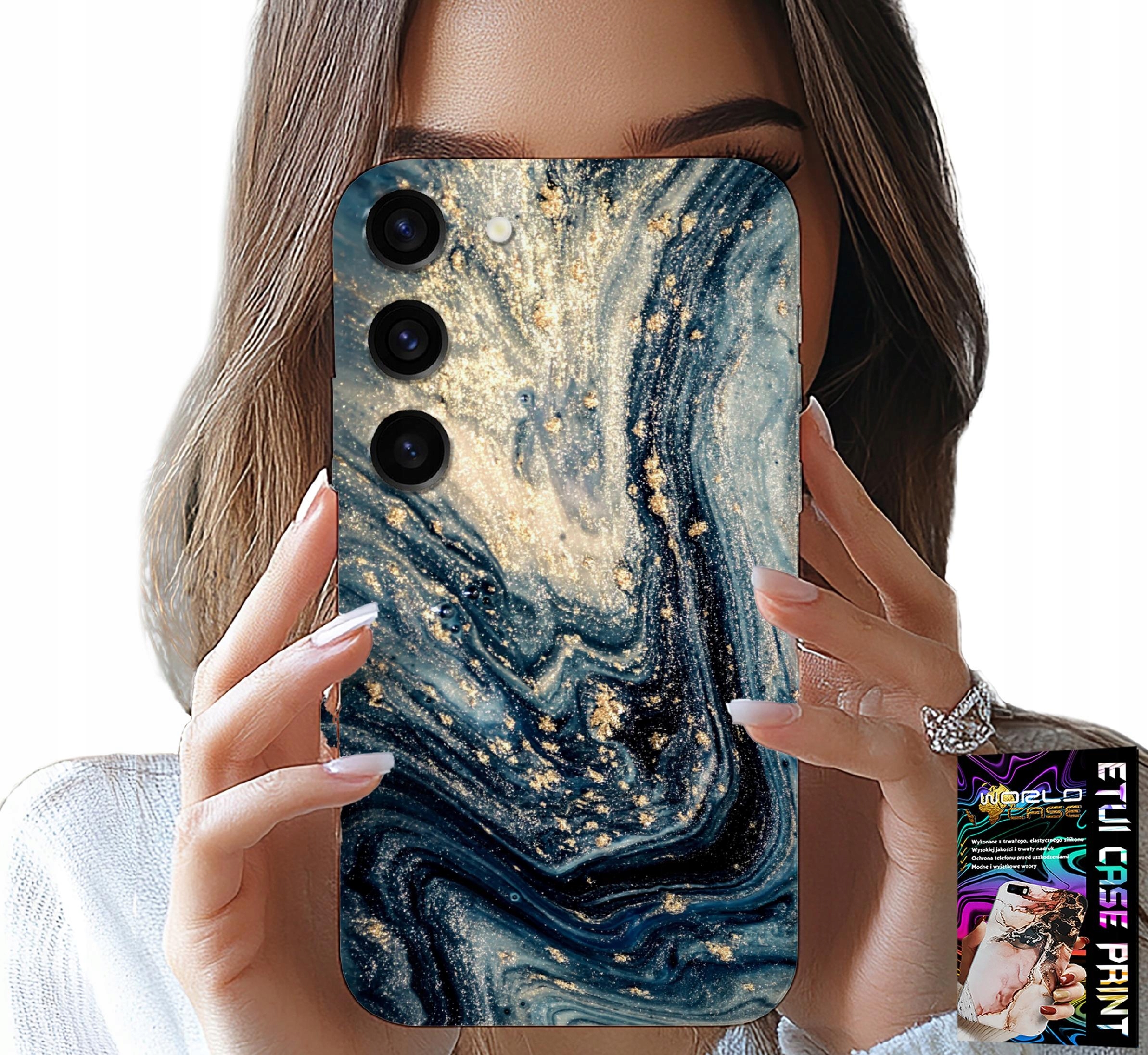 ETUI DO SAMSUNG GALAXY S23 - KAMIENNE ELEGANCKIE WZORY OBUDOWA CASE